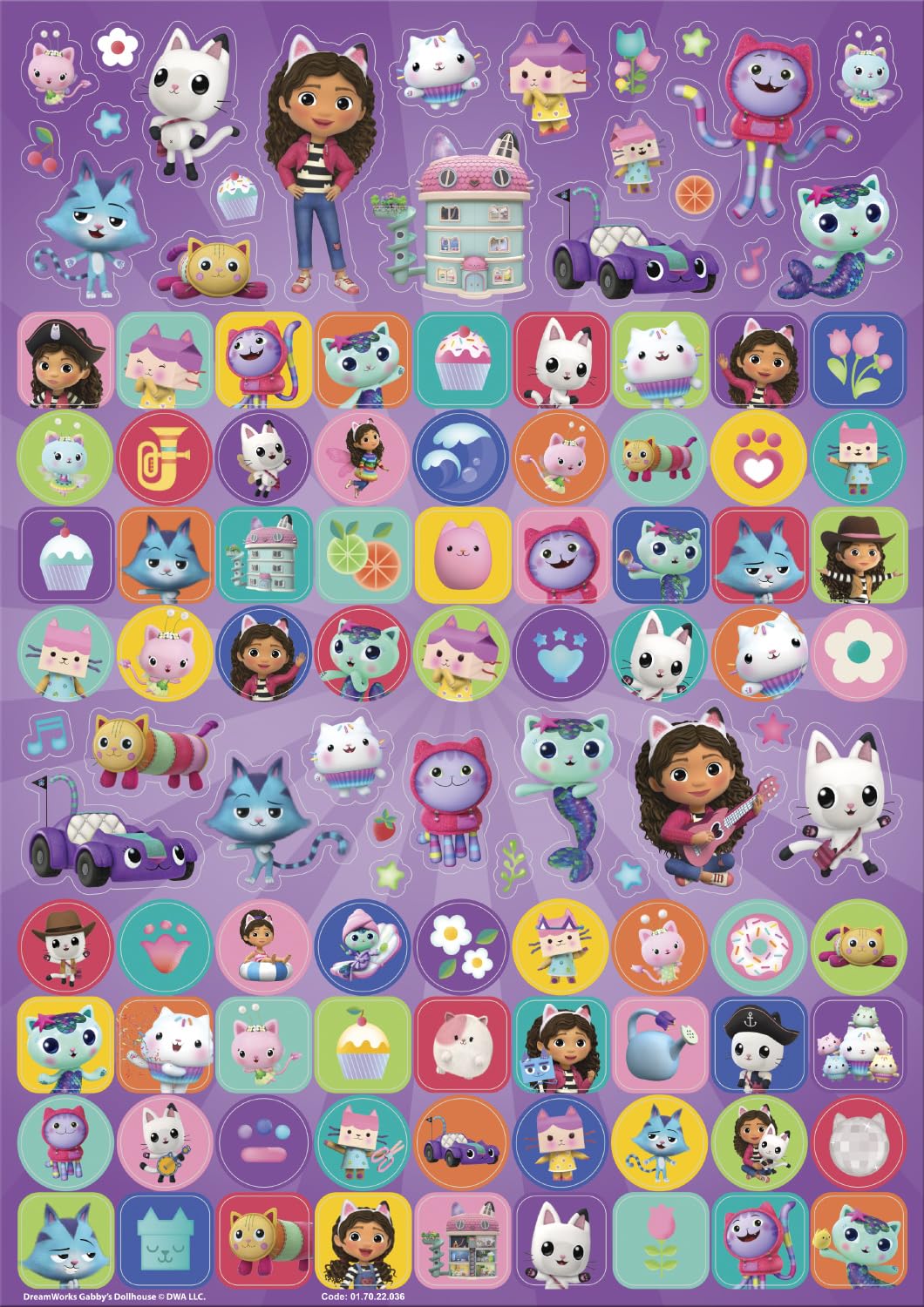 Paper Projects - Gabby's Dollhouse Mega Sticker Pack 01.70.22.036 4