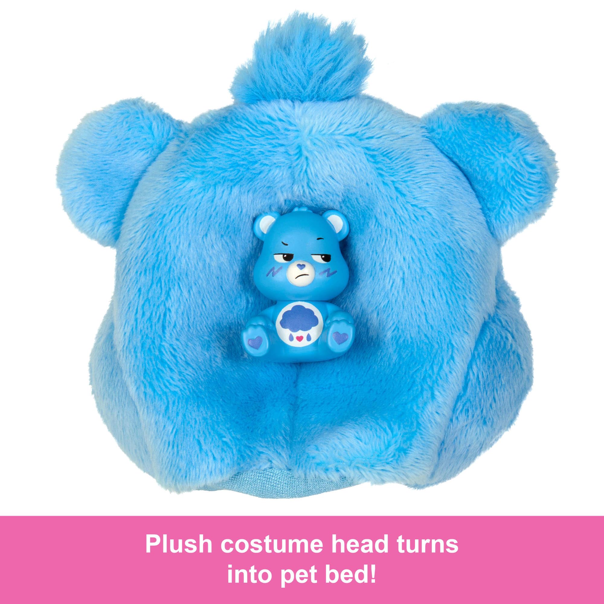 Barbie Cutie Reveal Care Bears Series Doll & Accessories Set - Grumpy Bear with Transforming Costume & 10 Surprises