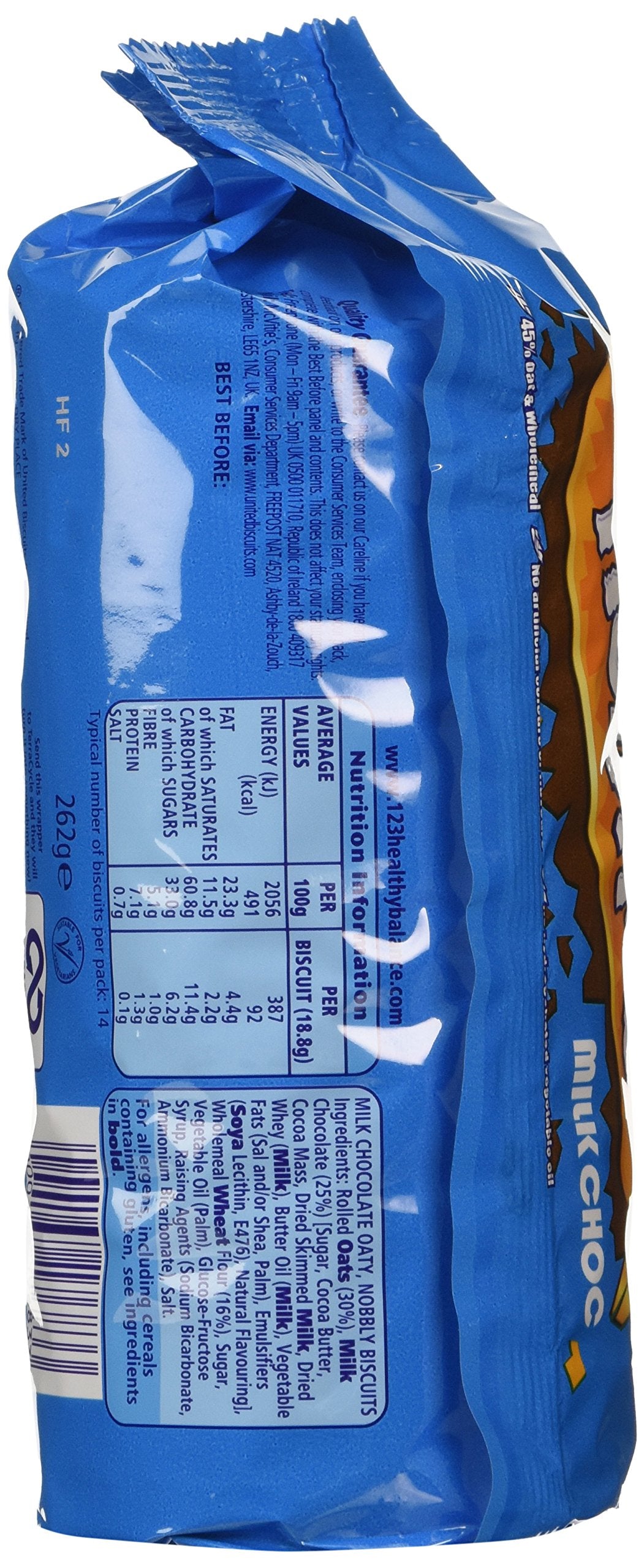 McVitie's Hobnobs Milk Chocolate Biscuits 262 g