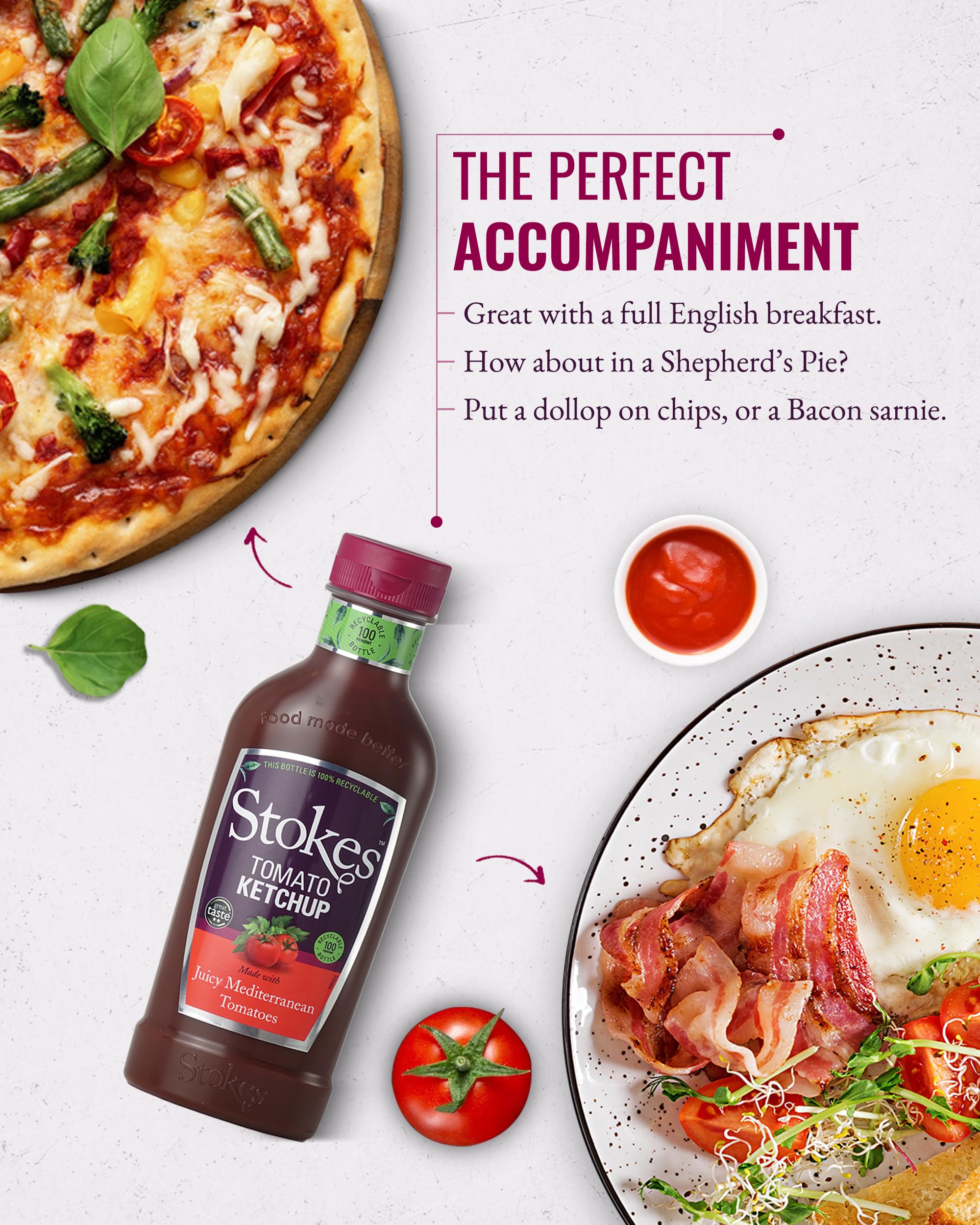 Stokes Real Tomato Ketchup 3PK Squeezy - Rich & Vibrant Tomato Sauce