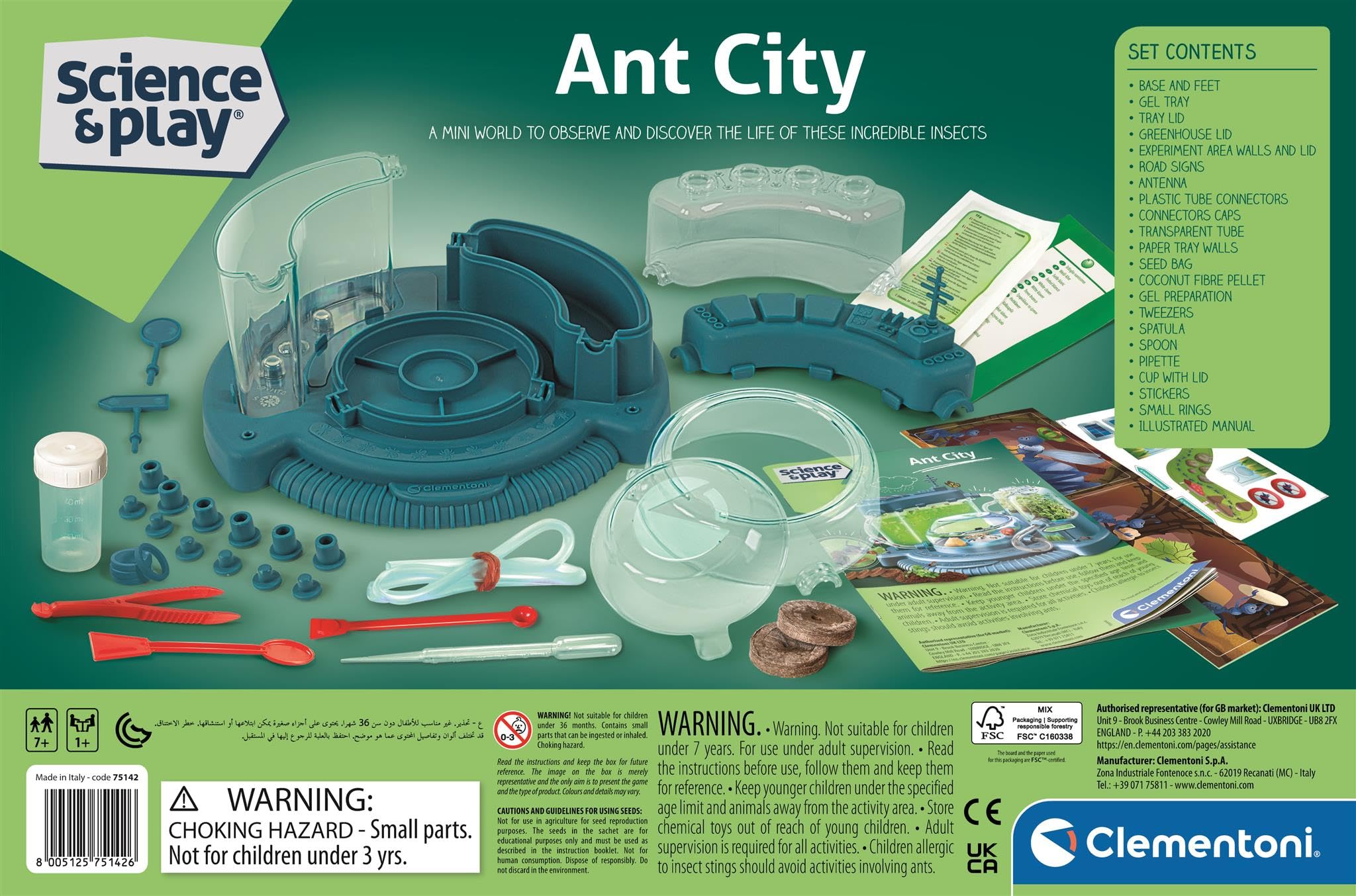Clementoni Ant City - Modular Ant Habitat Playset with Tunnels & Botanical Module 4