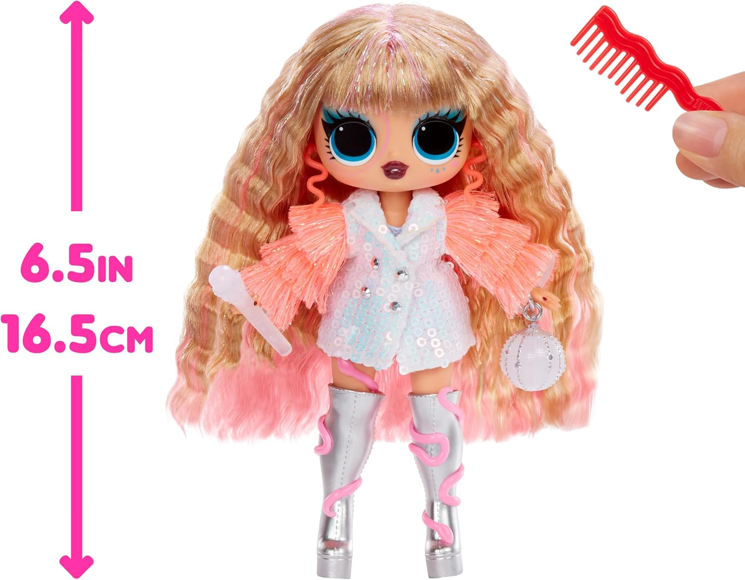 L.O.L. Surprise! Thea Stars Neon Pop Stars Fashion Doll with UV Flashlight and Accessories
