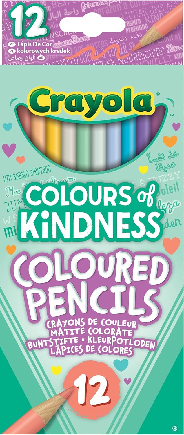 CRAYOLA Colors of Kindness Colored Pencils - Assorted Pastel Colors (Pack of 12)