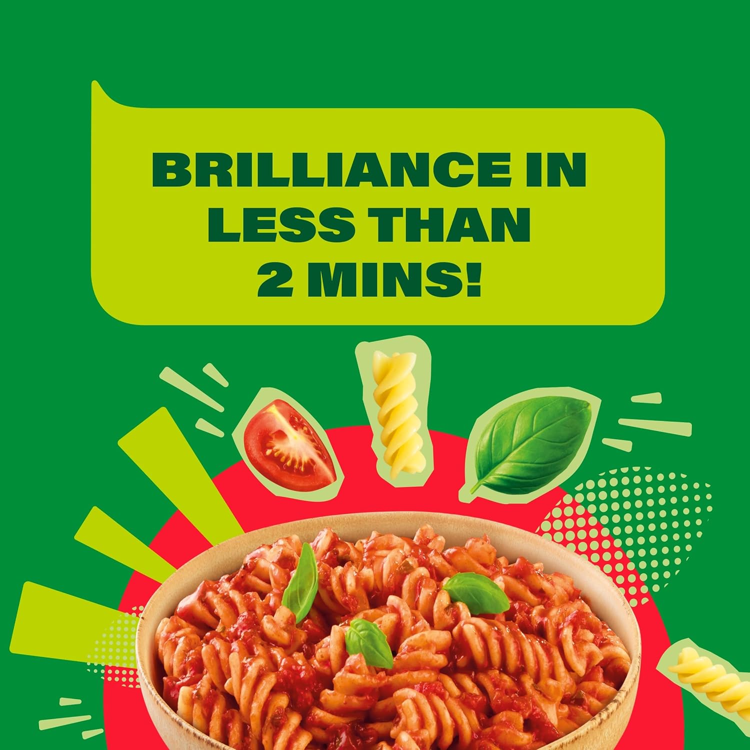 Dolmio Pasta Pronto Tomato & Basil Microwave Fusilli with Sauce, 6-Pack