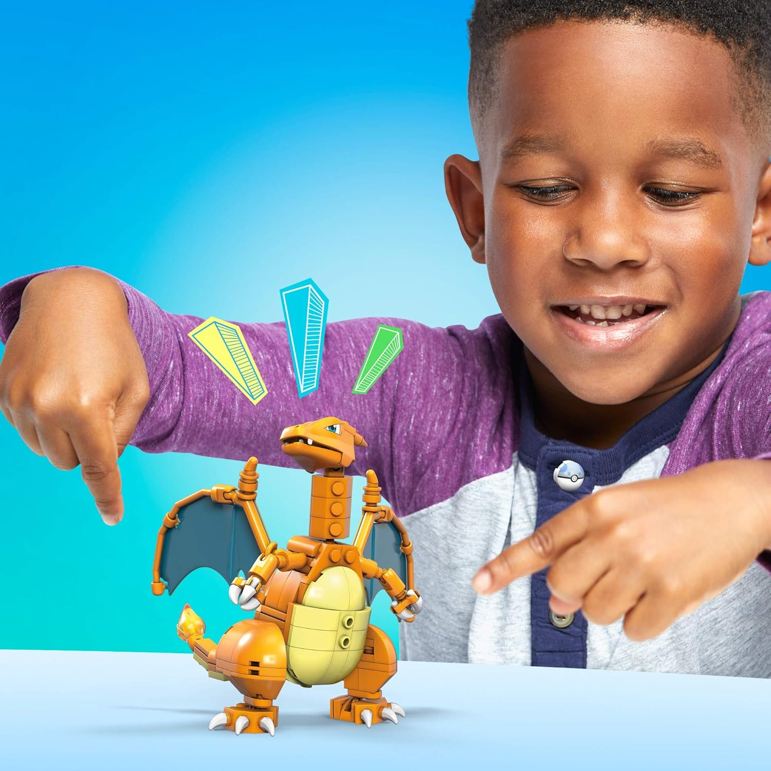 Mega Construx Pokémon Charizard - Buildable & Poseable Action Figure for Ages 6+ 8