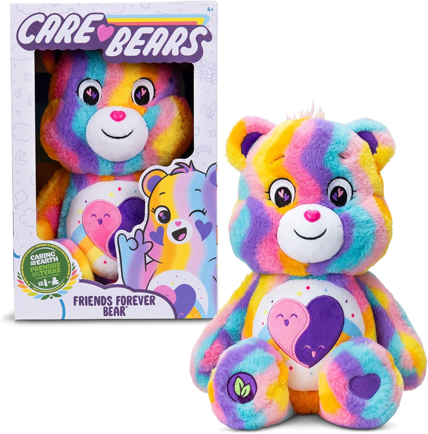 Care Bears Friend Forever Bear - 35cm Eco-Friendly Plush Toy for Kids 4