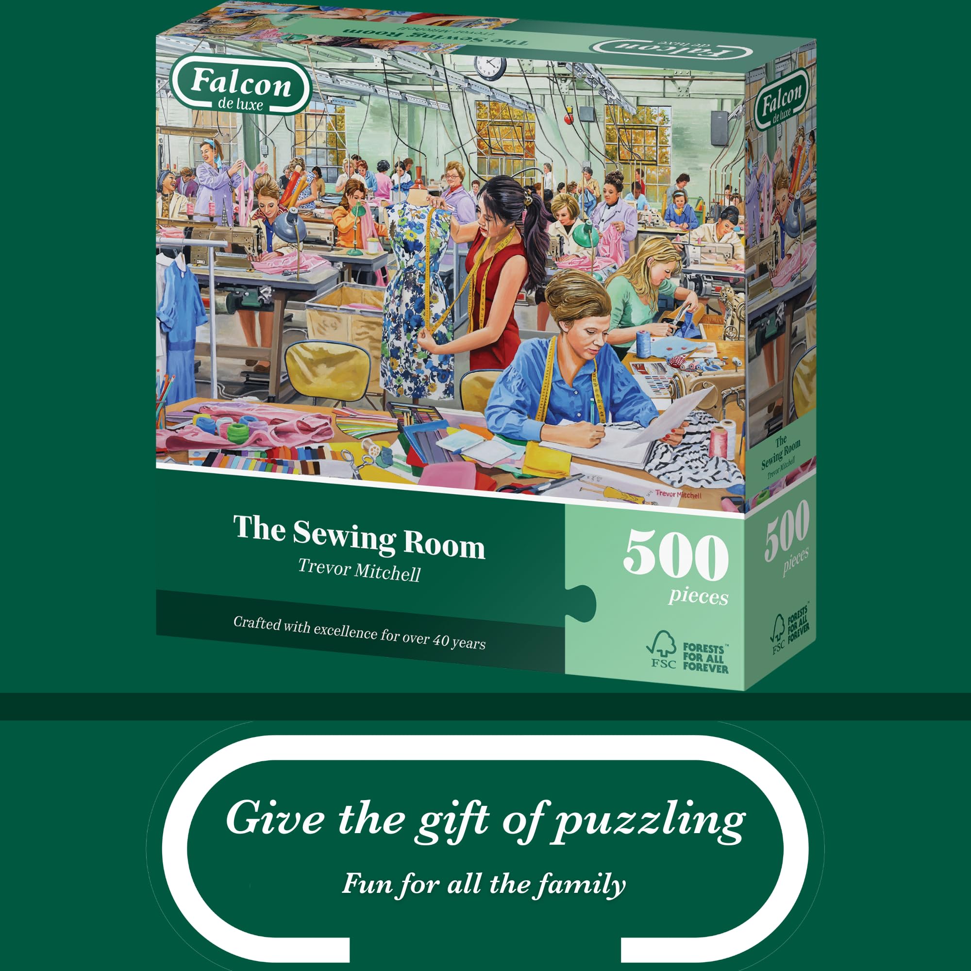 Falcon The Sewing Room - 500 Piece Jigsaw Puzzle for Adults