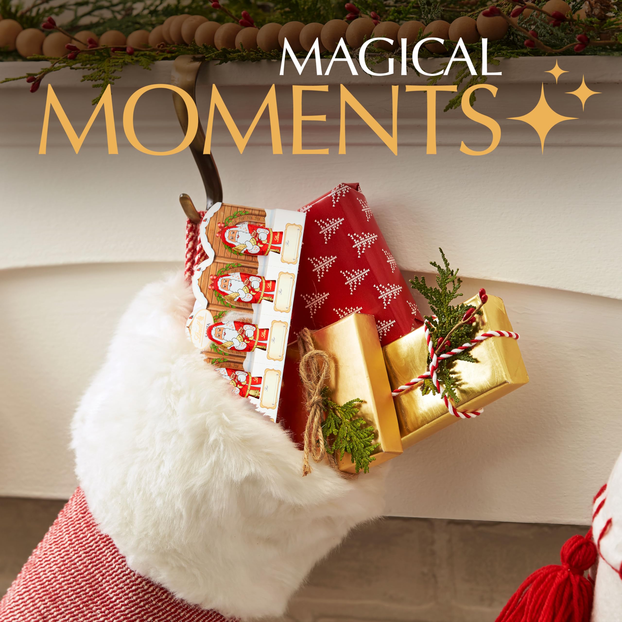 Lindt Santa Christmas Milk Chocolate Gift Pack - 5 Pieces, 50 g 3