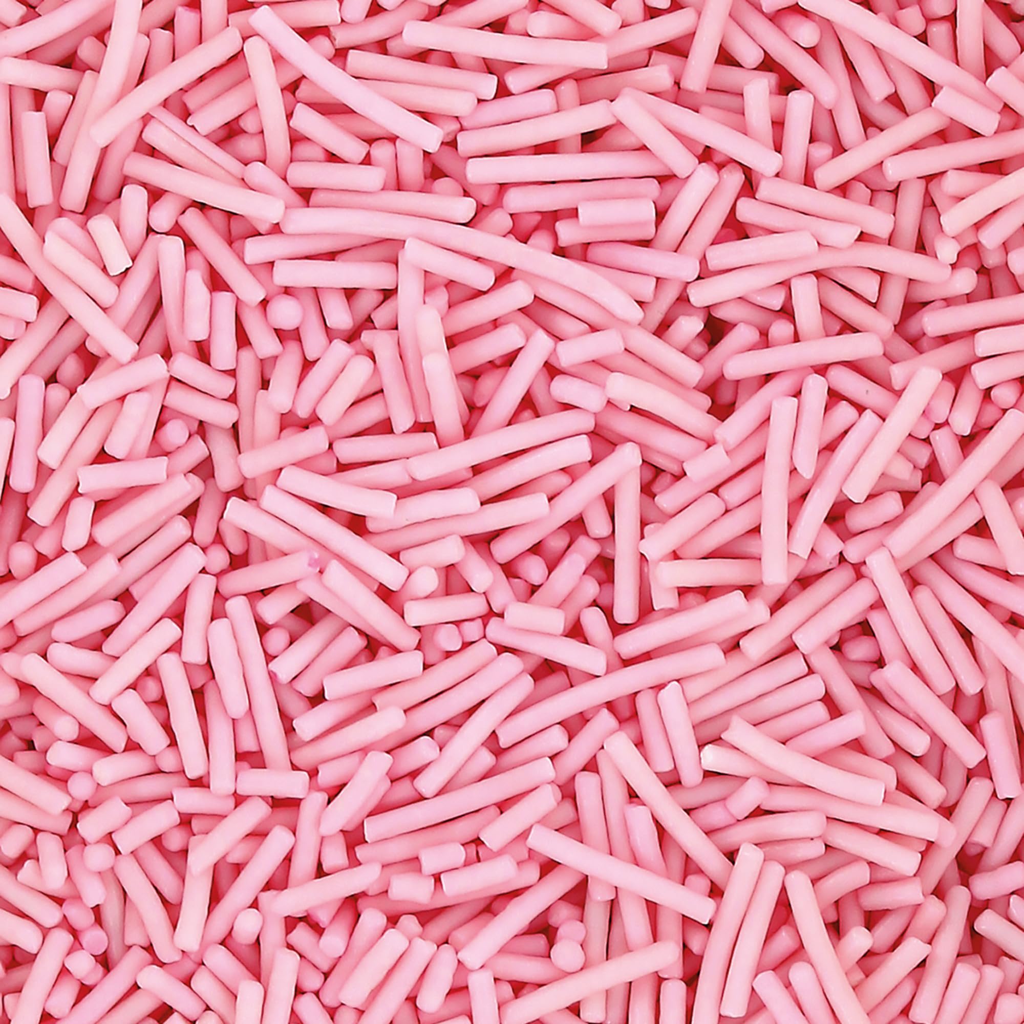 Culpitt Select Pink Sugar Strands Sprinkles - 500g Resealable Pouch | Edible Cake Decoration