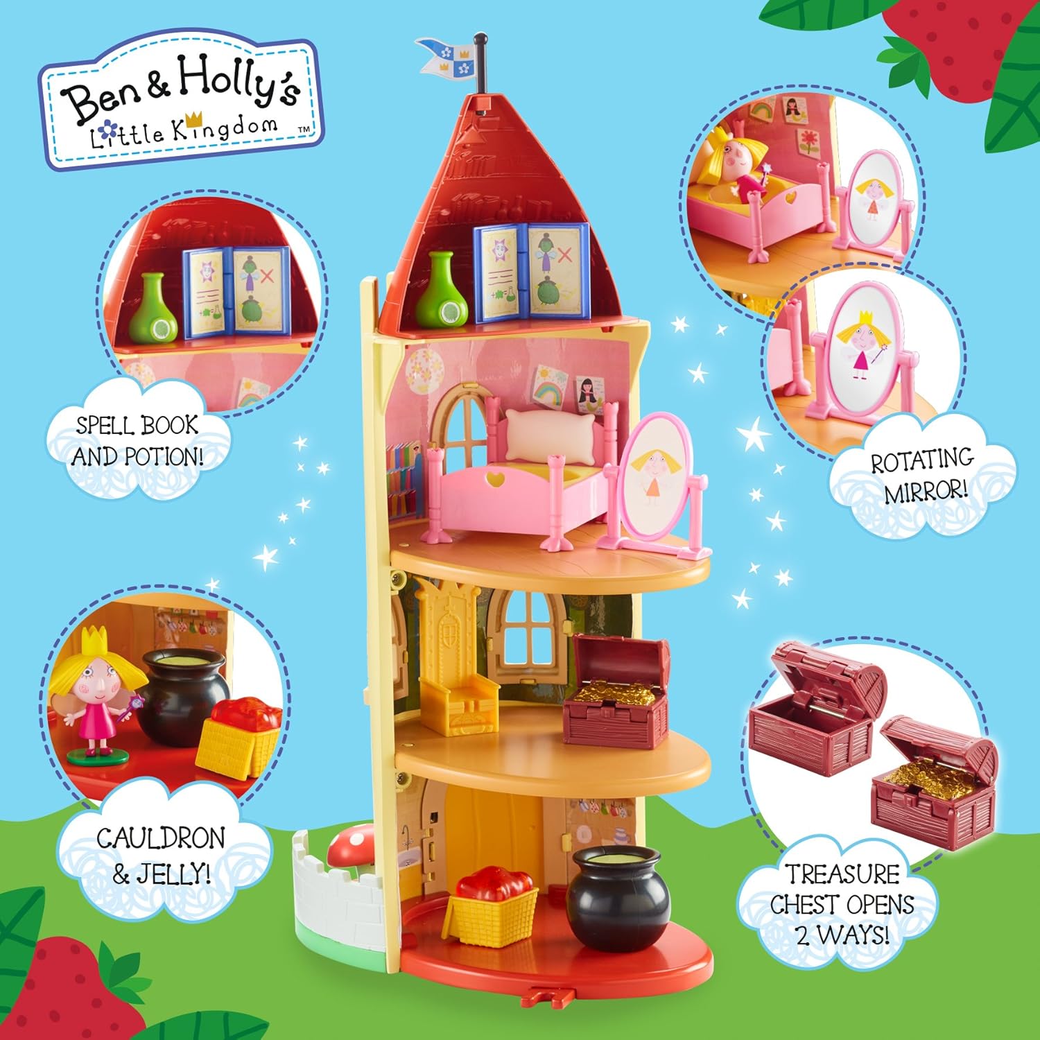 Ben & Holly Thistle Castle Playset - Magical Features with Princess Holly Figure 8