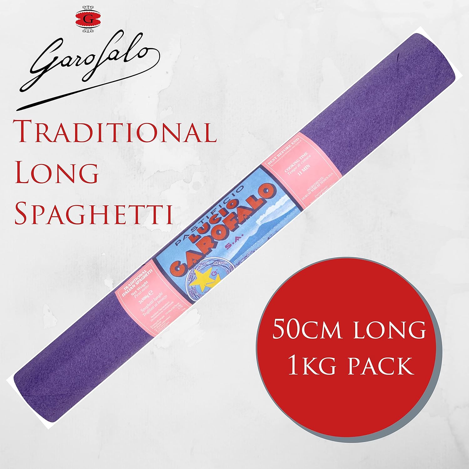 Garofalo Traditional Hand Wrapped Extra Long Italian Spaghetti 50cm, 1kg 8