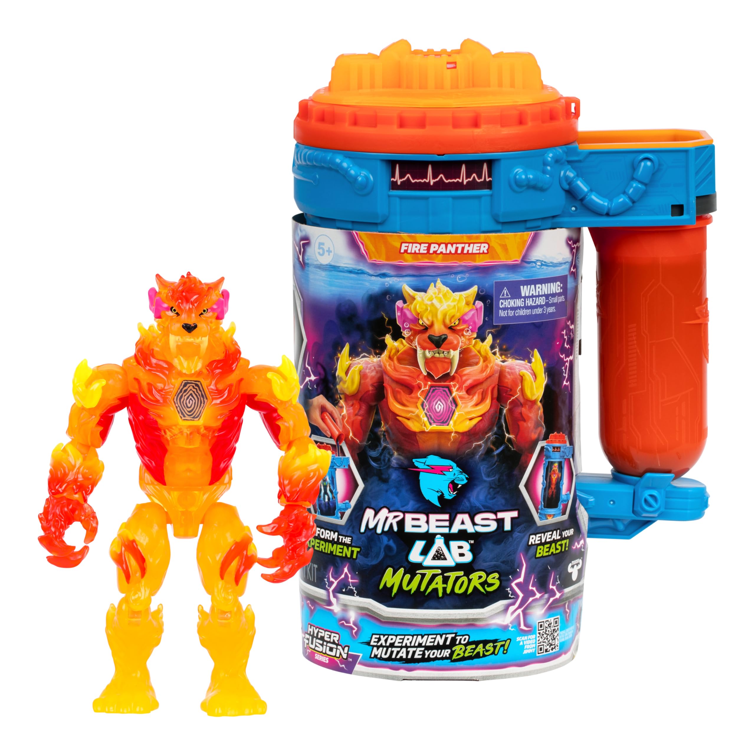 MrBeast Lab Hyper Fusion - Fire Panther Action Figure (14 cm)