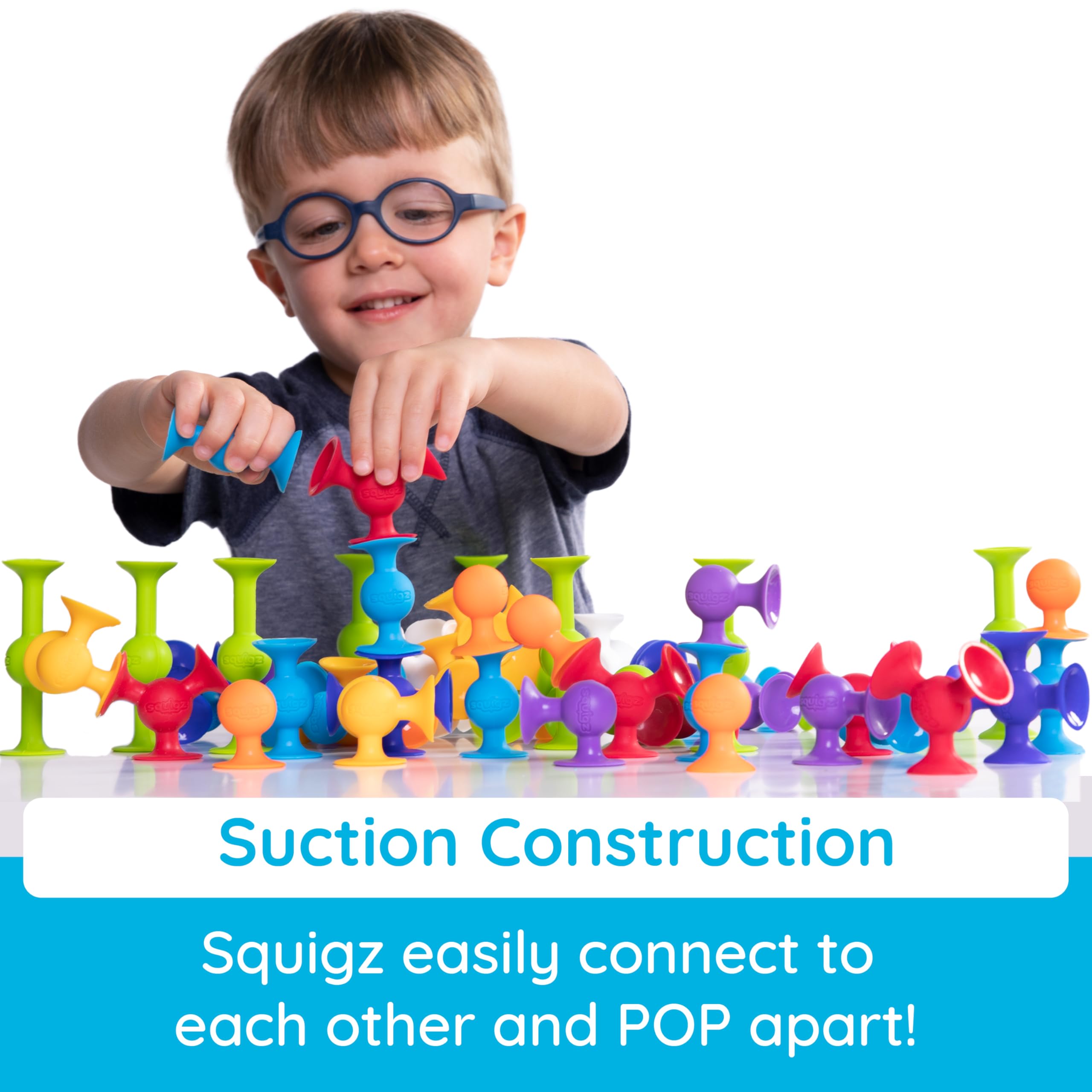 Fat Brain Toys Squigz Starter Set - Suction Construction Playset for Kids 3+ 11
