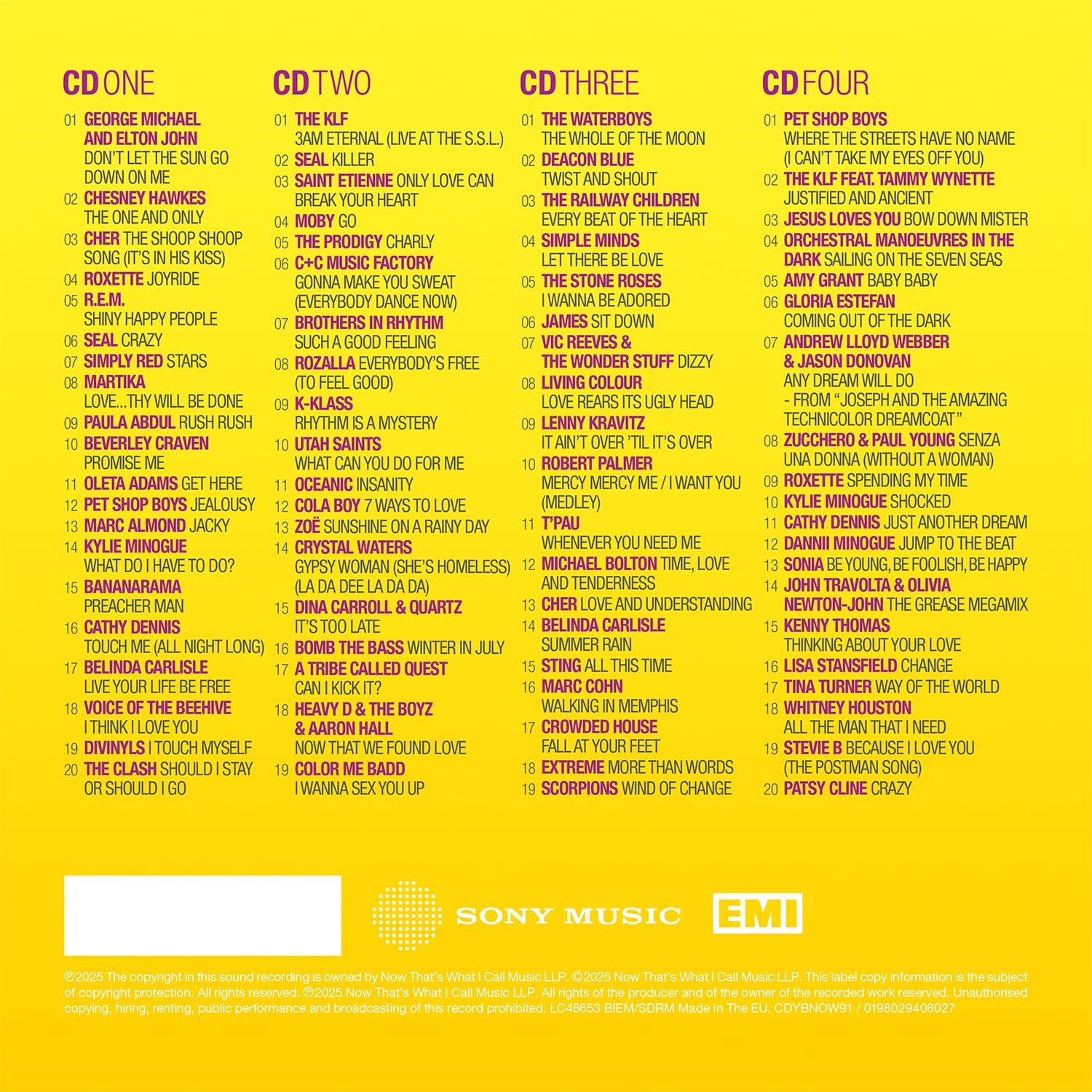 NOW Yearbook 1991 - 4CD Compilation 3