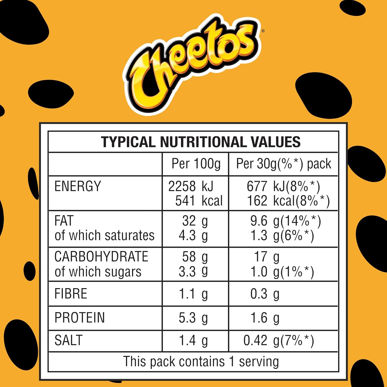 Cheetos - Crunchy Cheese Snacks 30g (Case of 30) 3