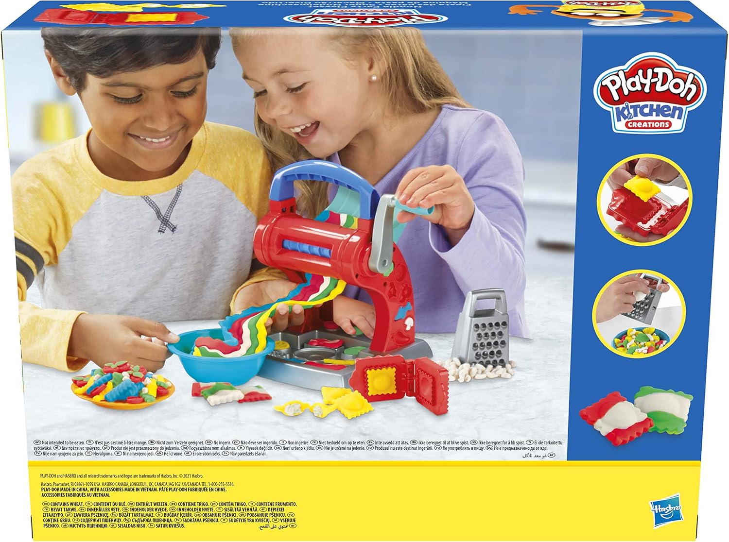 Play-Doh Kitchen Creations Noodle Party Playset - Pretend Pasta Maker for Kids 3 Years and Up 4