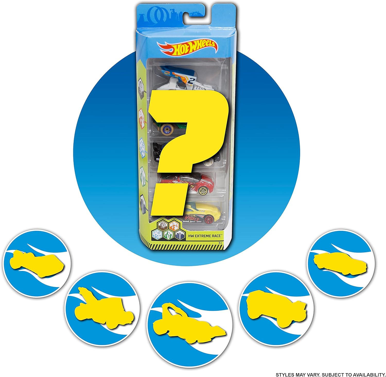 Hot Wheels 5er-Auto-Geschenkpaket – Druckgussfahrzeuge im Maßstab 1:64 für Kinder ab 3 Jahren 11