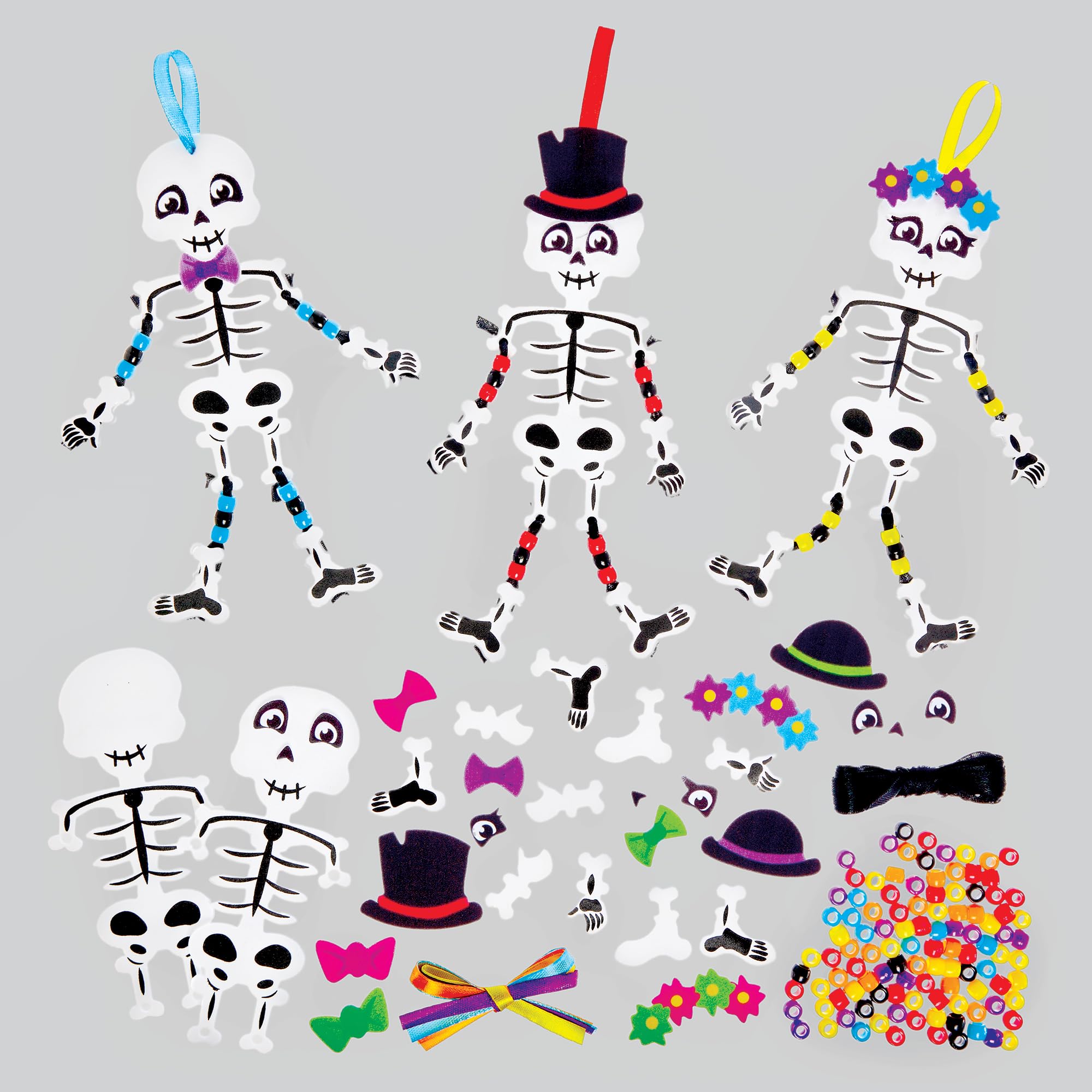 Baker Ross Skeleton Dangly Arm and Leg Decoration Kit - Pack of 5