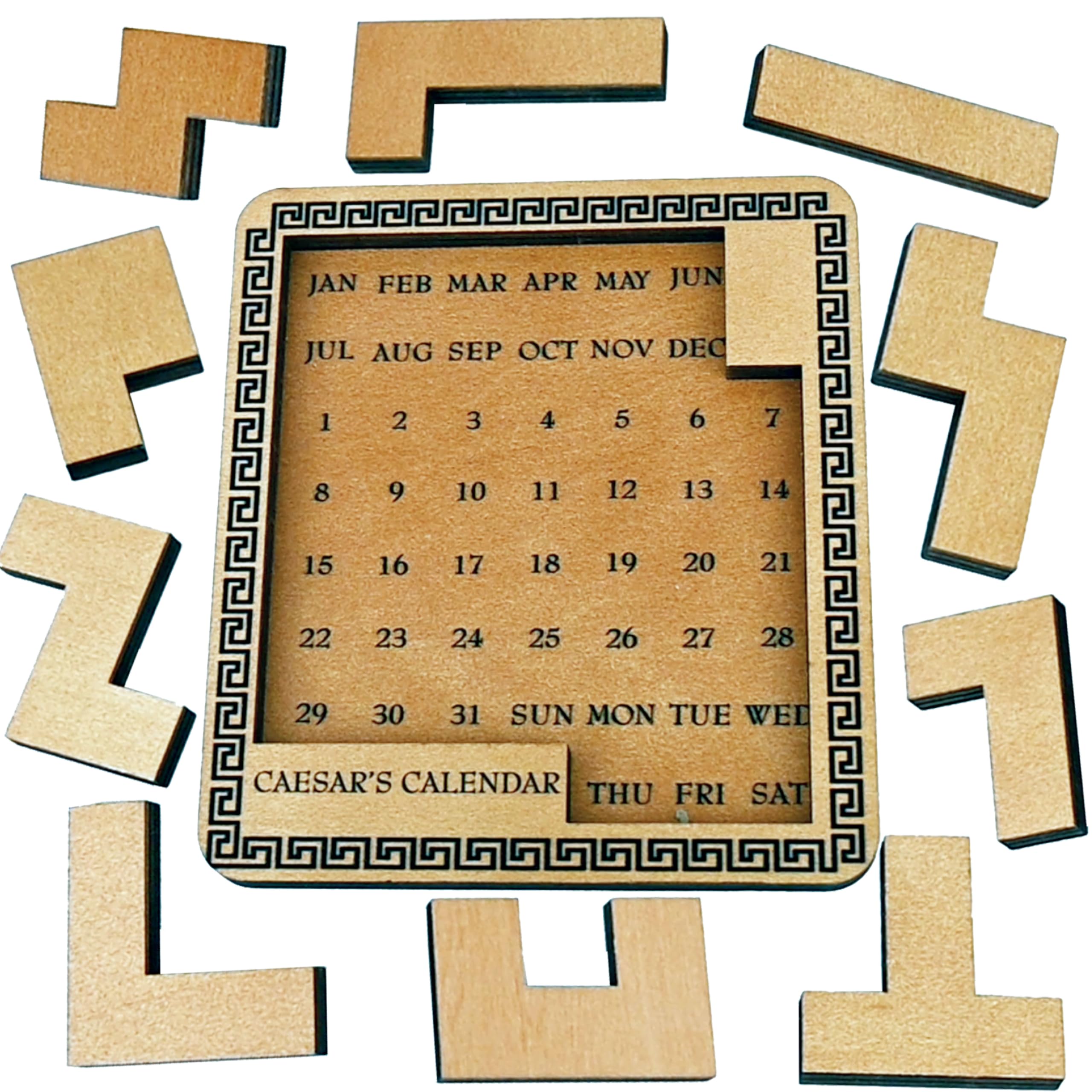 True Genius: Caesar's Calendar - 365-Day Wooden Brain Teaser Puzzle for Adults & Kids 7