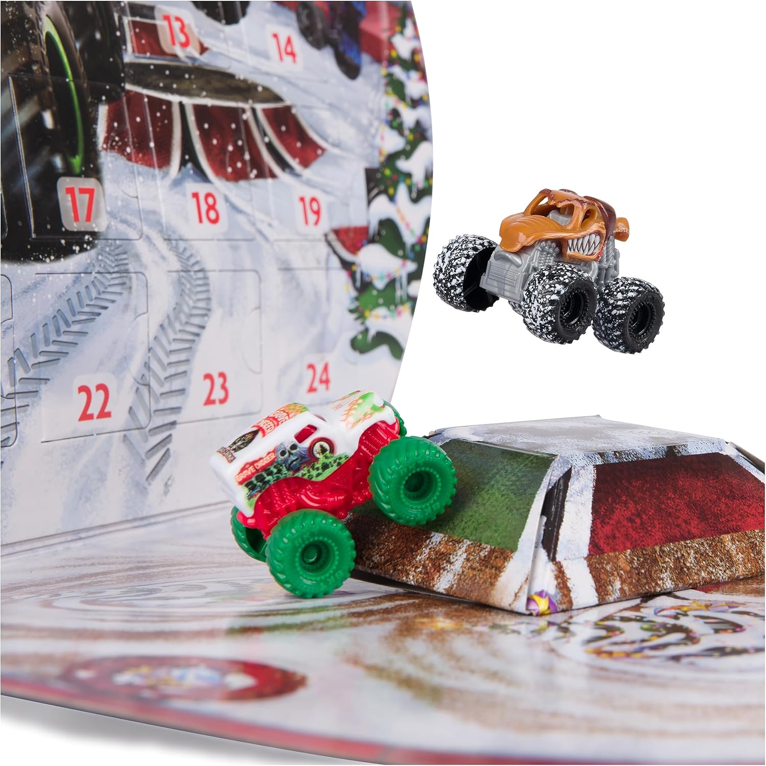 Monster Jam Mini Christmas Advent Calendar - 24 Days of Monster Trucks & Accessories