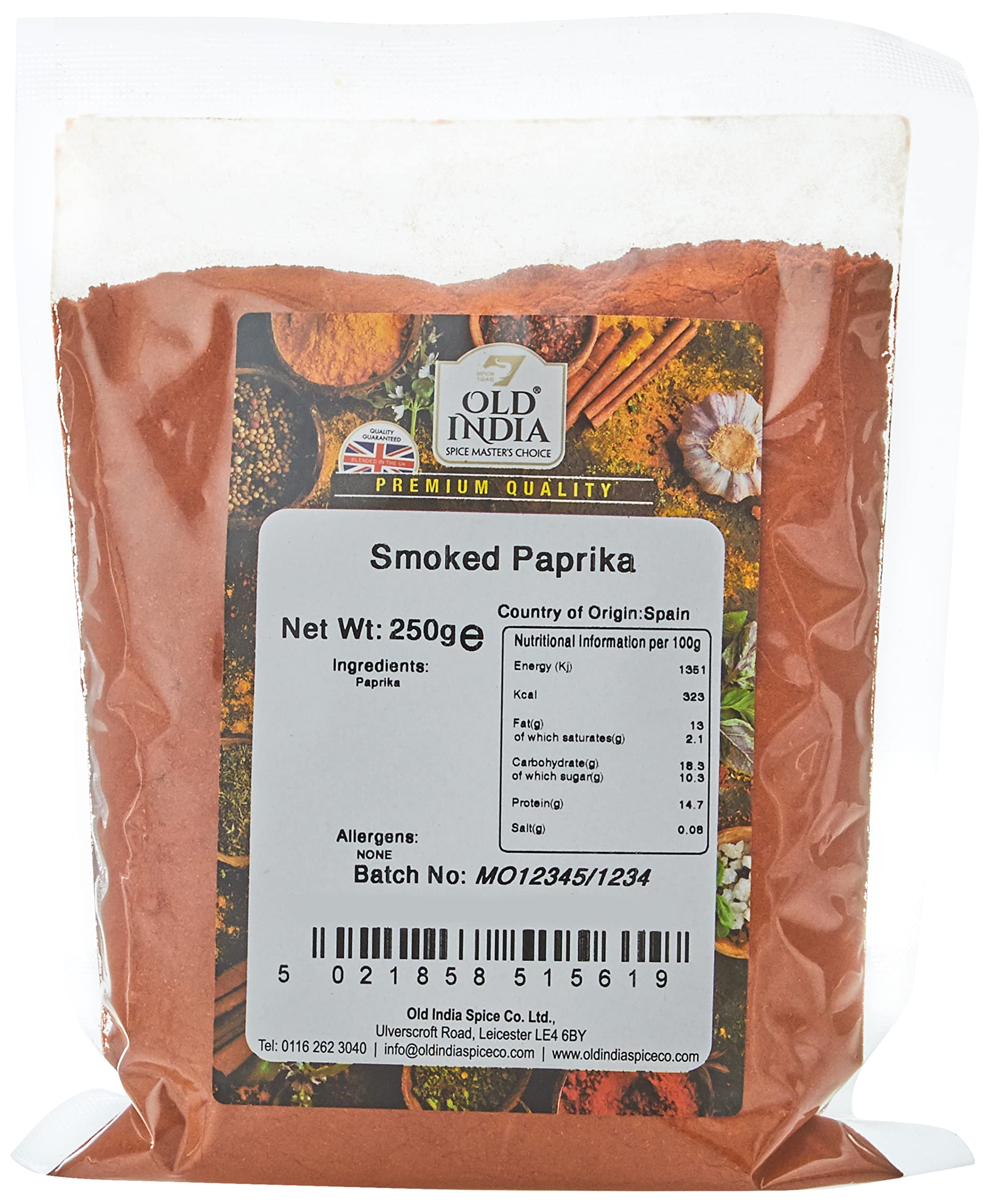 Old India Geräucherter Paprika 250 g