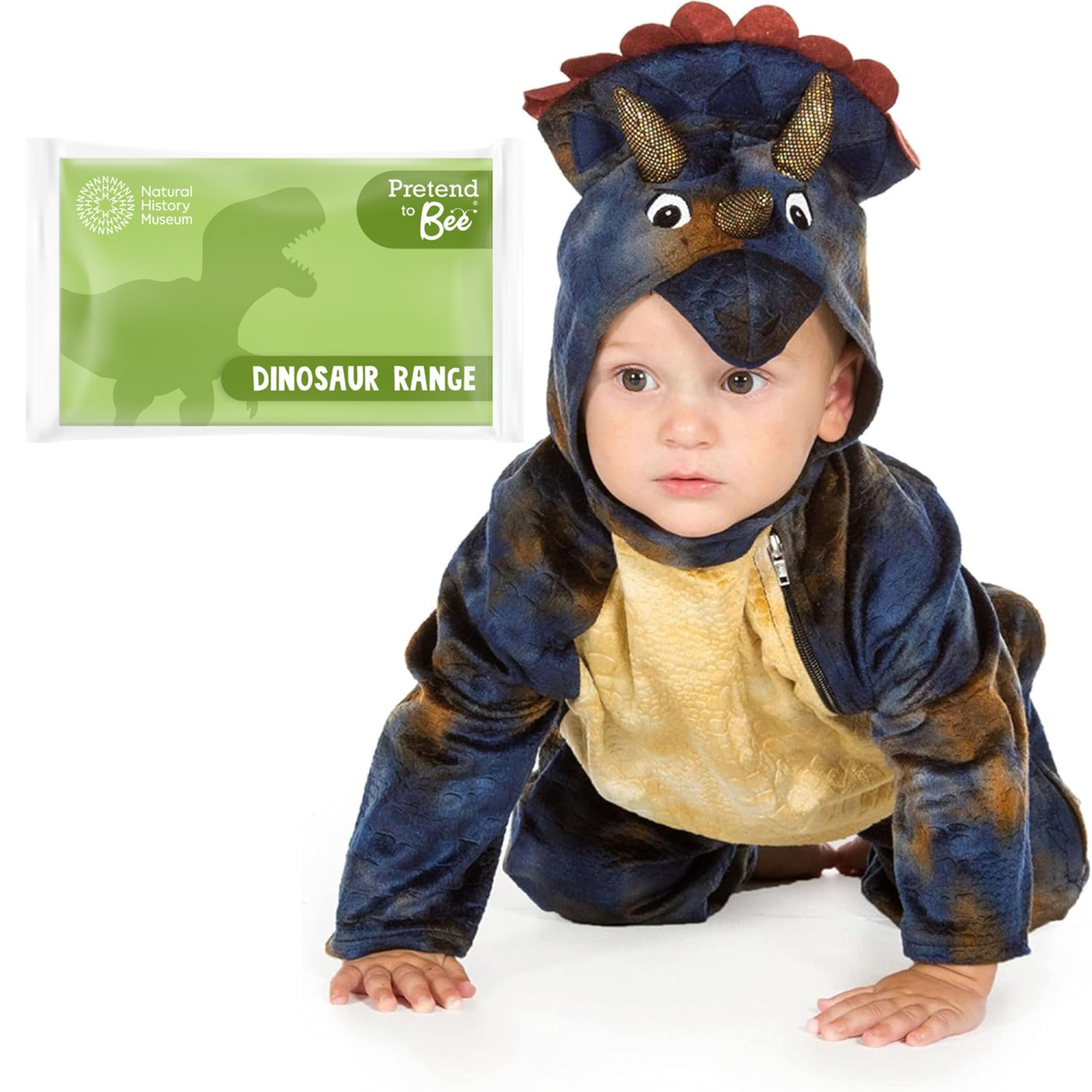 Baby Triceratops Onesie - Dinosaur Costume for Kids 2-3 Years 10
