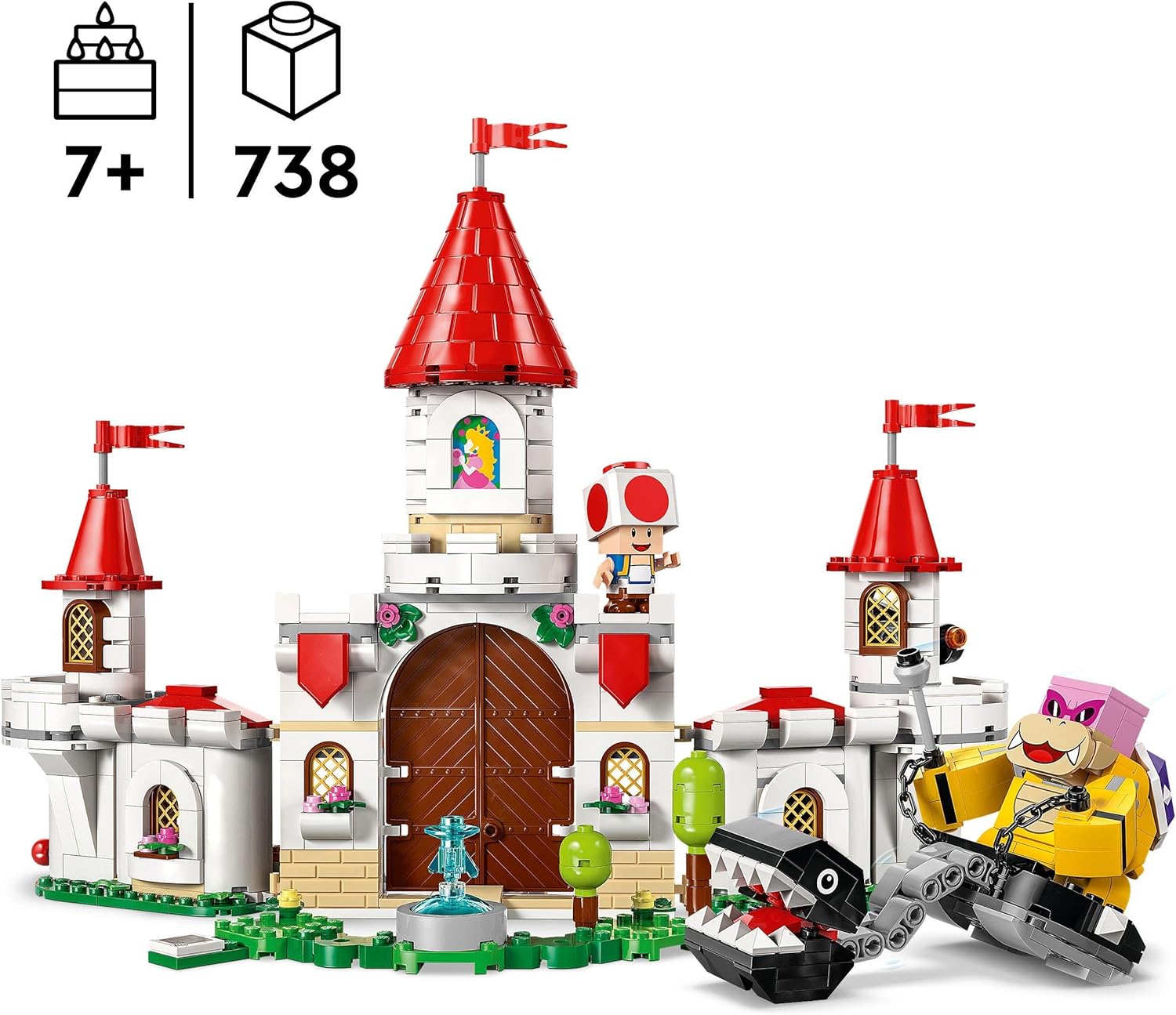 LEGO Super Mario Battle with Roy at Peach’s Castle Playset - 738-Piece Building Set for Kids 7+ 3