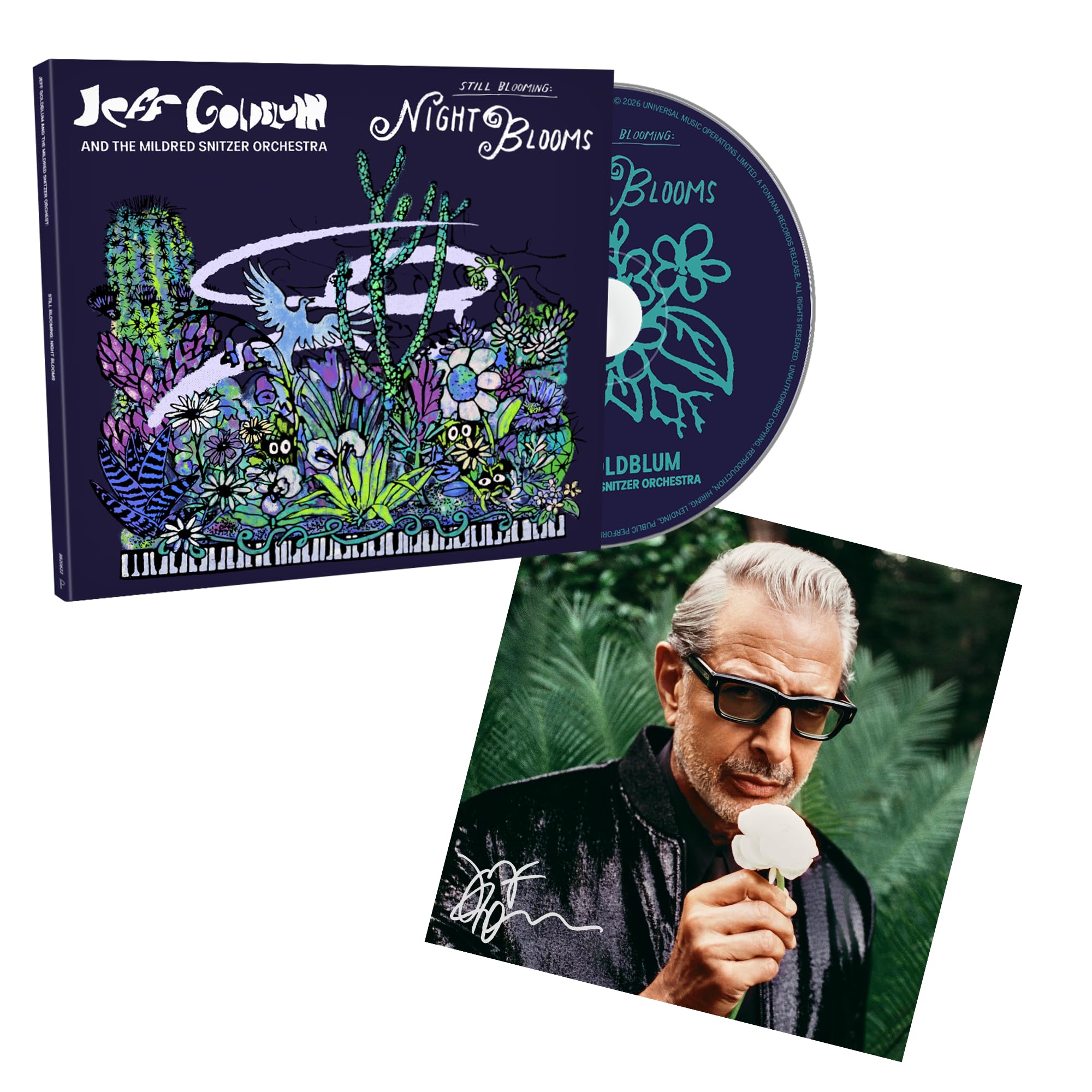 Jeff Goldblum & The Mildred Snitzer Orchestra - Night Blooms [Retail Exclusive Signed CD]