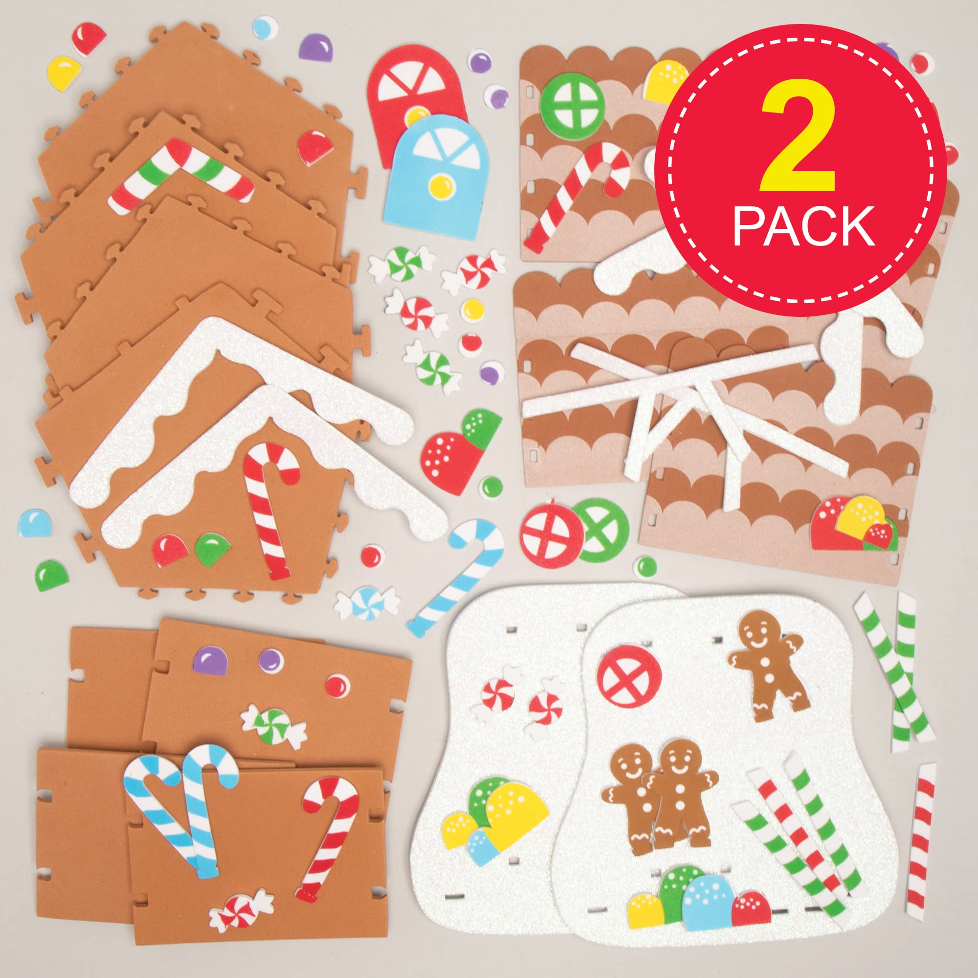Baker Ross Gingerbread House Craft Kit - Christmas Arts & Crafts for Kids 5