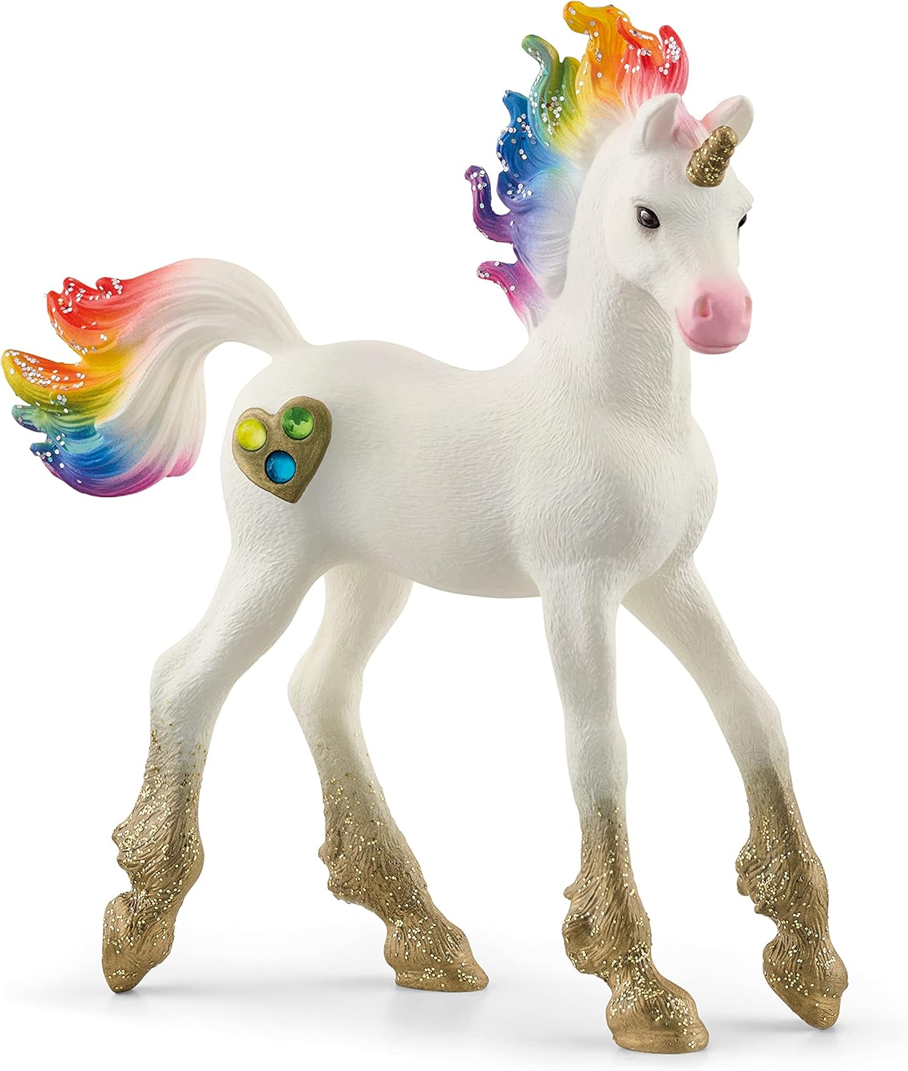 Schleich Bayala Rainbow Love Unicorn Foal Figurine 70727 - Multicoloured Plastic Collectible