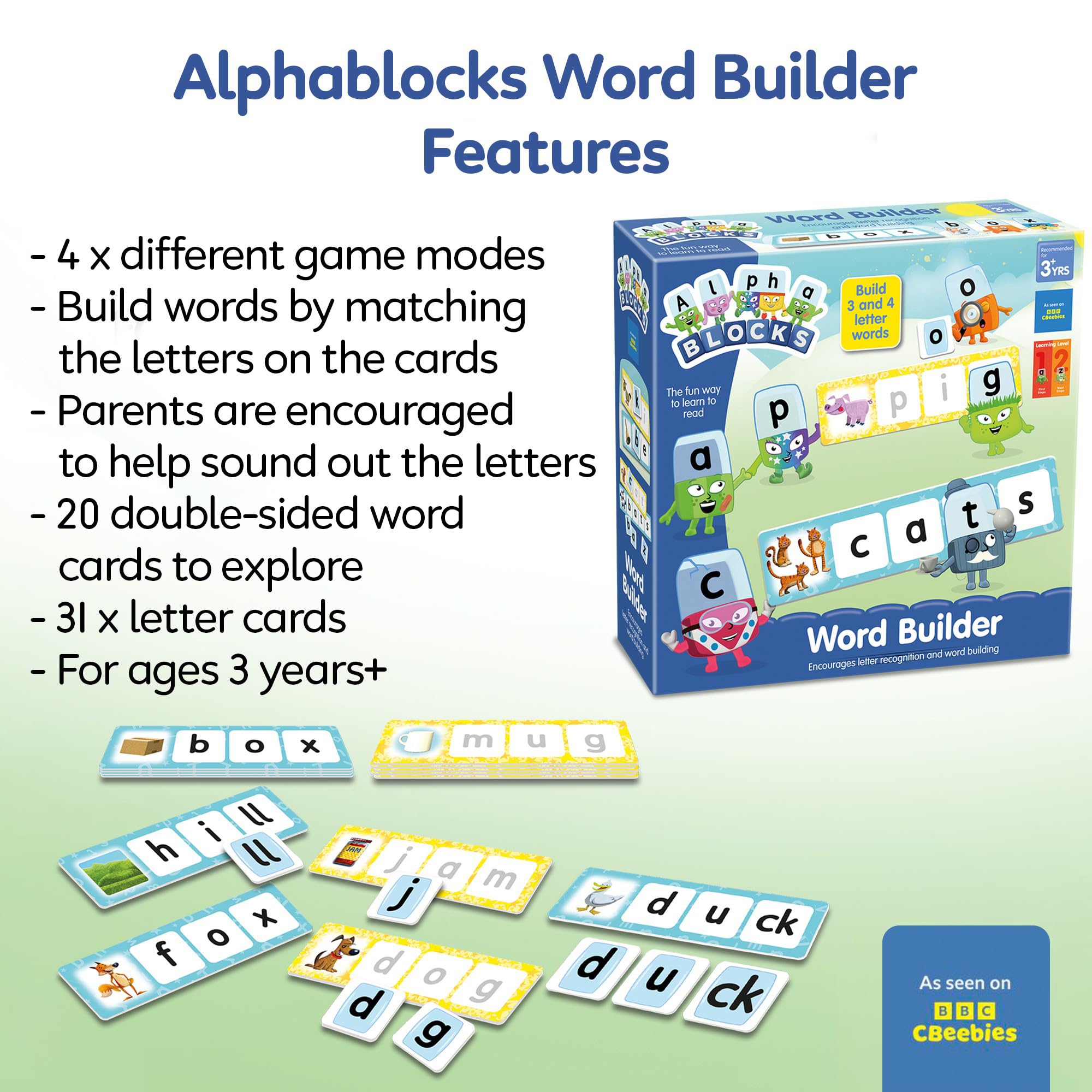 Alphablocks Word Builder Learning Game - Educational Card Game for 3+ Year Olds 4