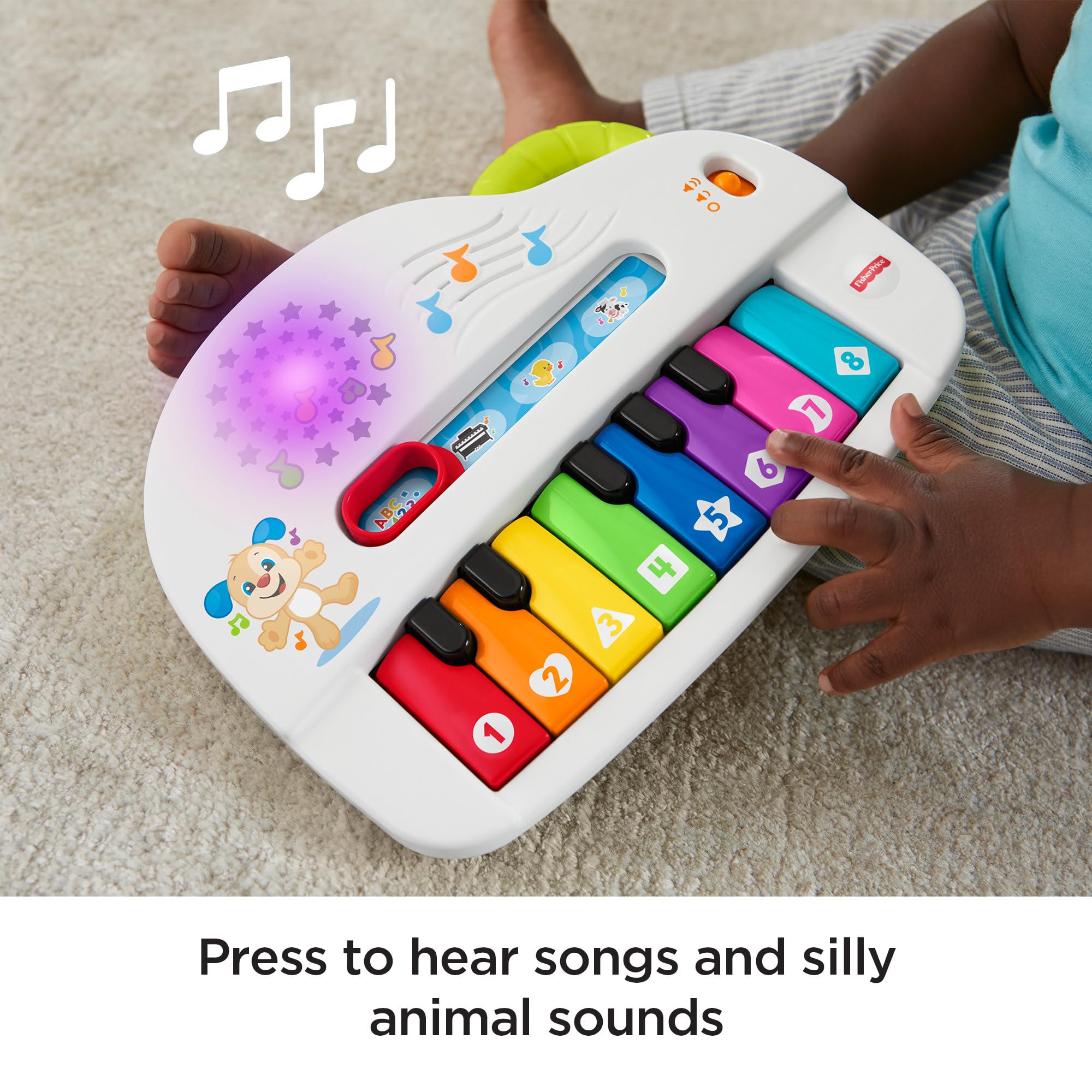 Fisher-Price Silly Sounds Light-Up Piano - Educational Musical Toy for Babies & Toddlers 6-36 Months 7