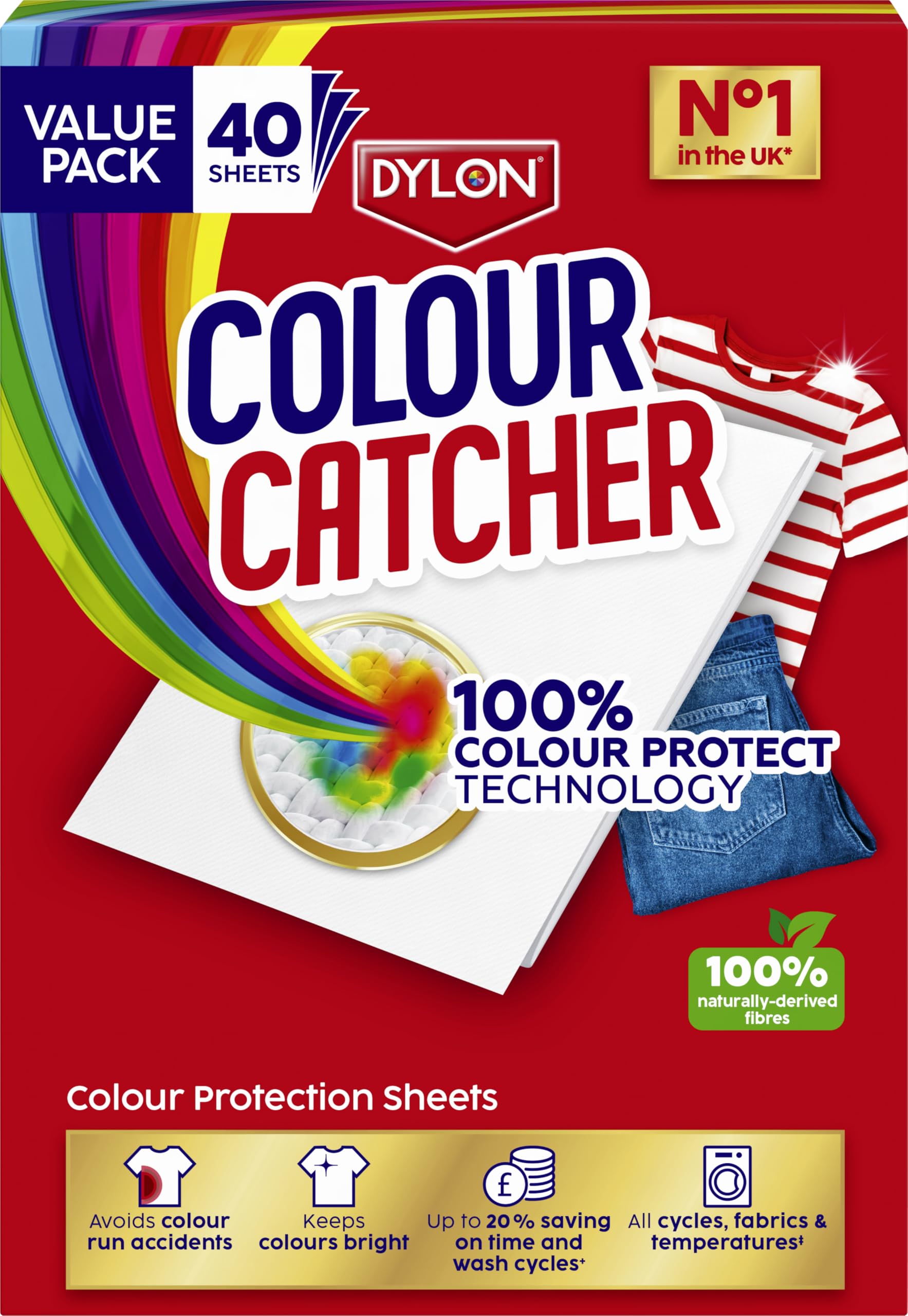 Dylon Colour Catcher Max Protection 40pk Laundry Sheets
