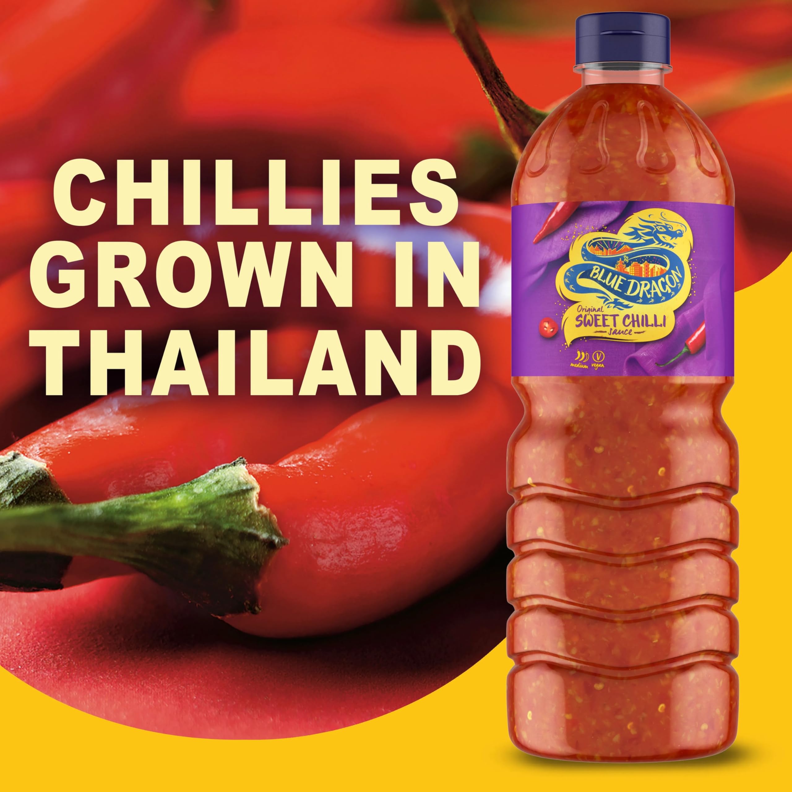 Blue Dragon Original Sweet Chilli Dipping Sauce - 1L Large Format Bottle