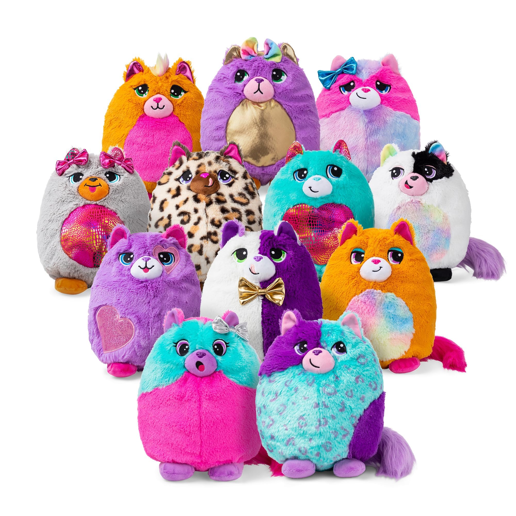 Basic Fun Misfittens Surprise Cat Plush - Assorted Colors, Ages 4+