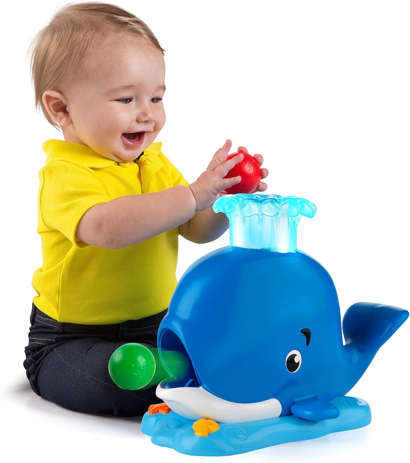 Bright Starts Silly Spout Whale Popper - Ball Popping Light-Up Toy for 6-36 Months 4
