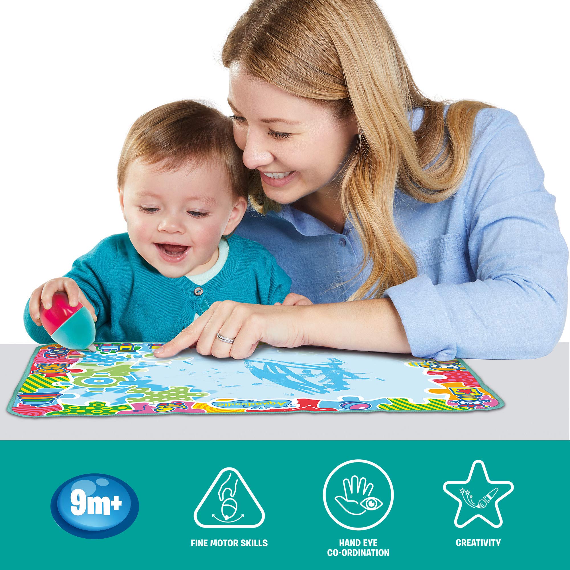 Aquadoodle Baby Water Doodle Mat - Mess Free Drawing Toy for Babies 9 Months+ 5