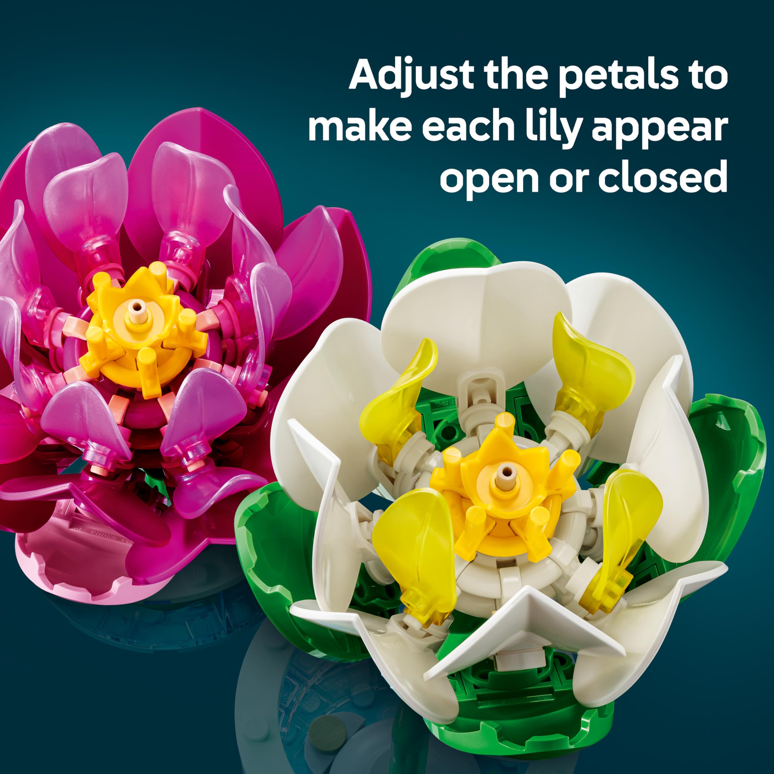 LEGO Botanicals Water Lilies Building Set 11511 - Faux Flowers for Ages 9+ | Multicolor 6