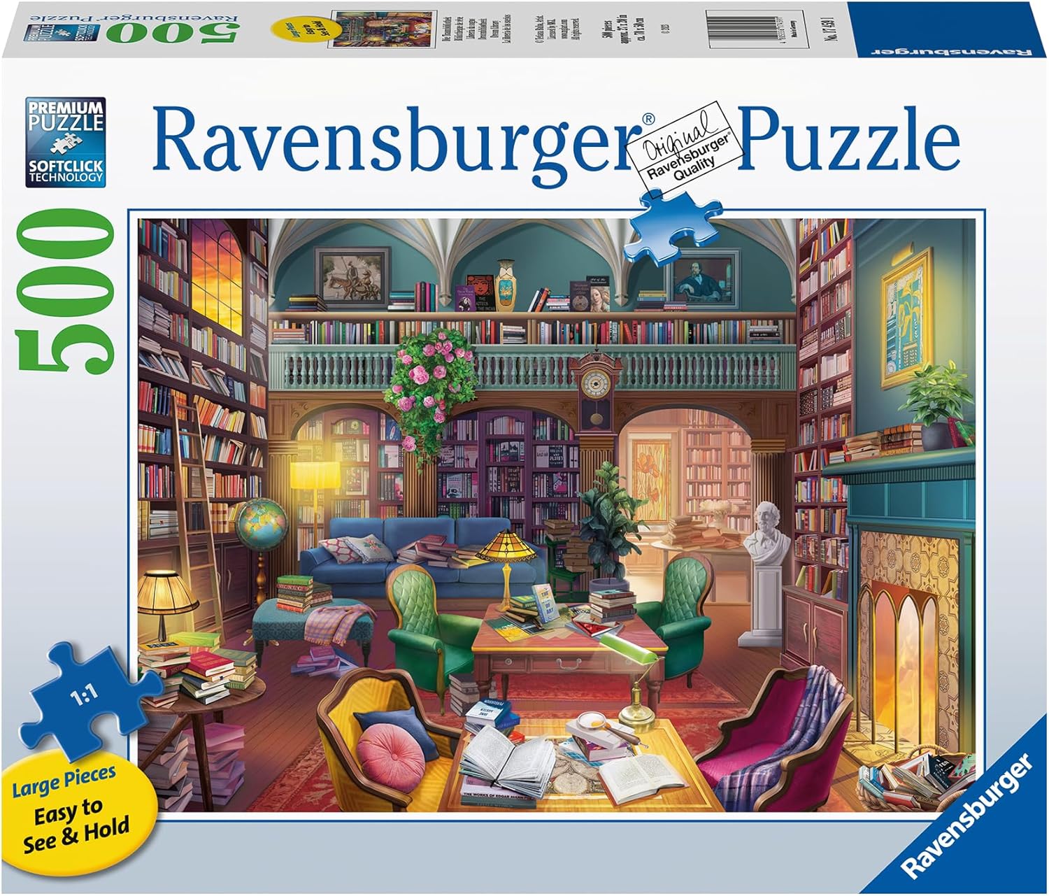 Ravensburger Dream Library 500 Piece Jigsaw Puzzle for Adults & Kids 10+