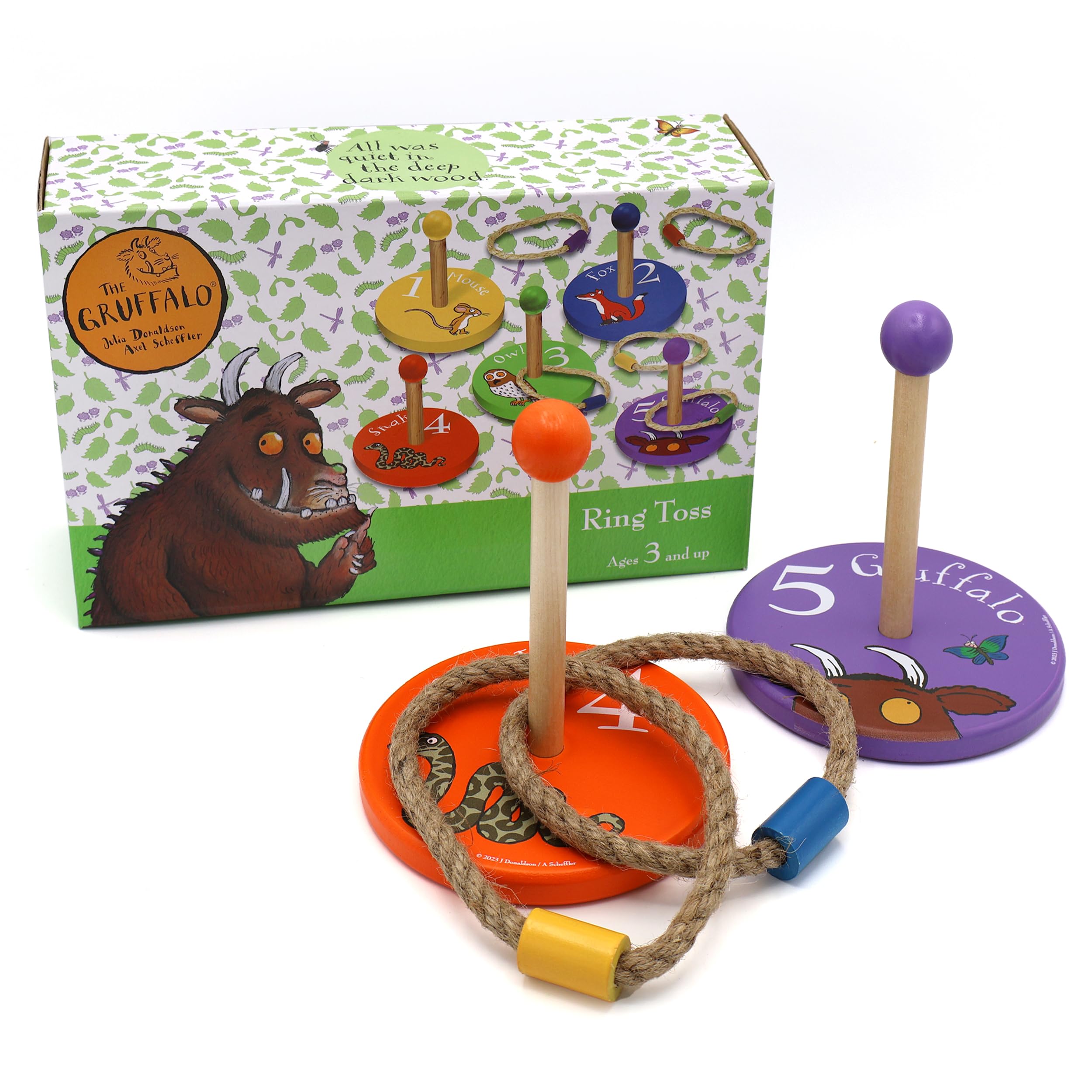 Gruffalo Wooden Ring Toss Set - Outdoor Family Game for Kids 3+ 3