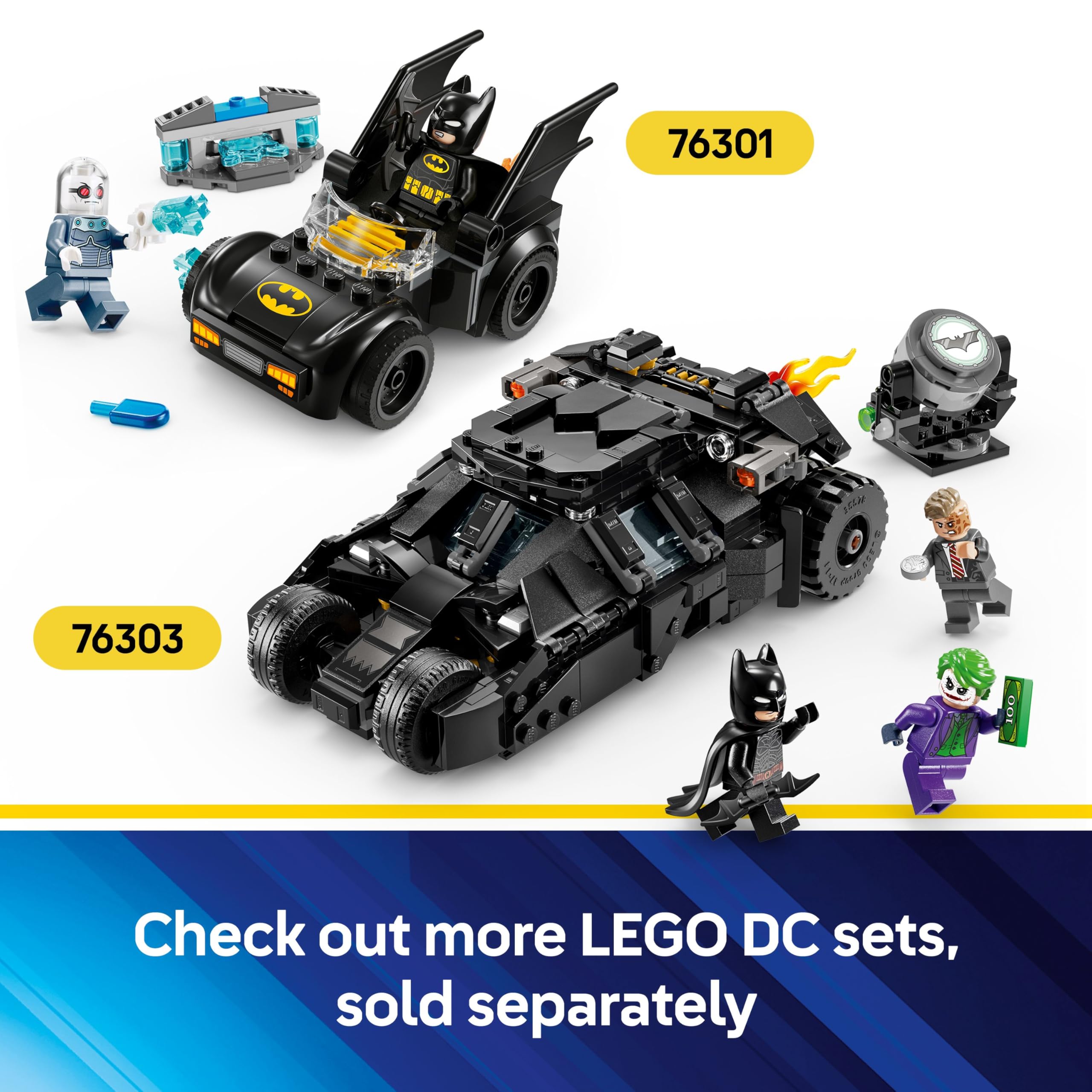 LEGO DC Batman Tumbler vs. Two-Face & The Joker - 429-Piece Batmobile Building Set for Kids 8+ 4