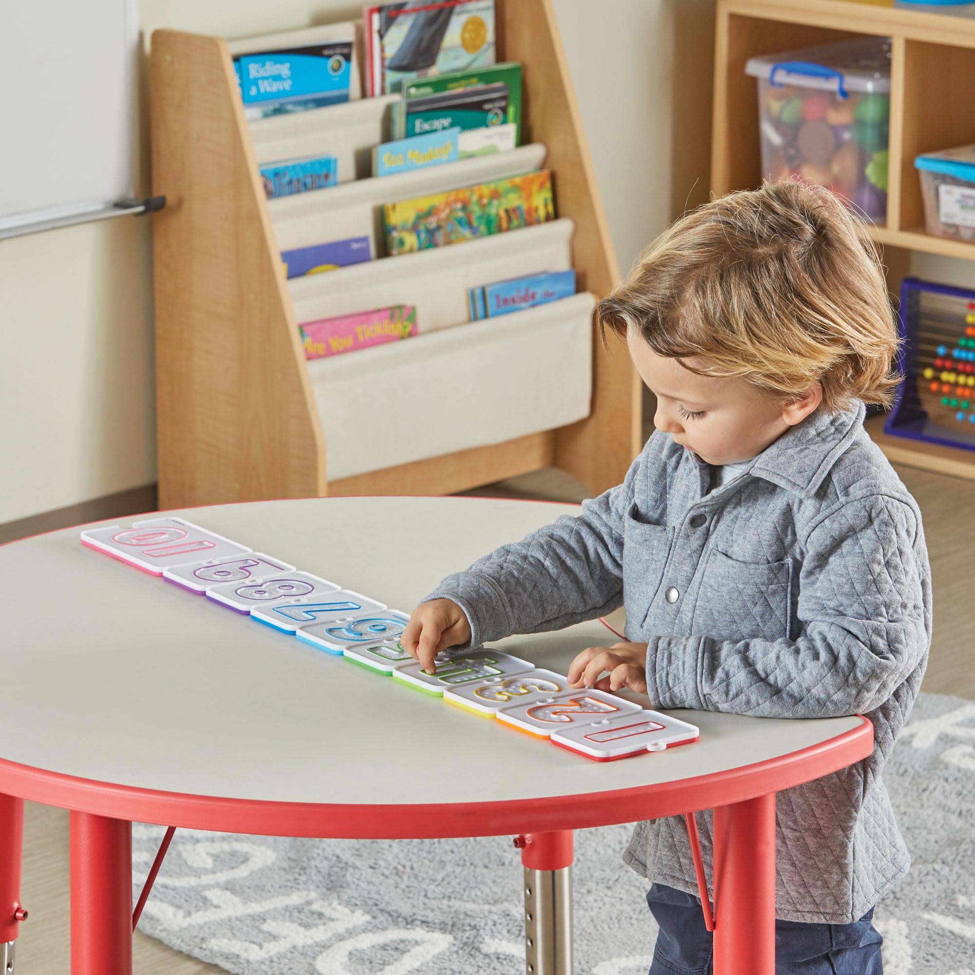 Learning Resources Sensory Number Trays - Educational Math Toy for 3+ Year Olds 6