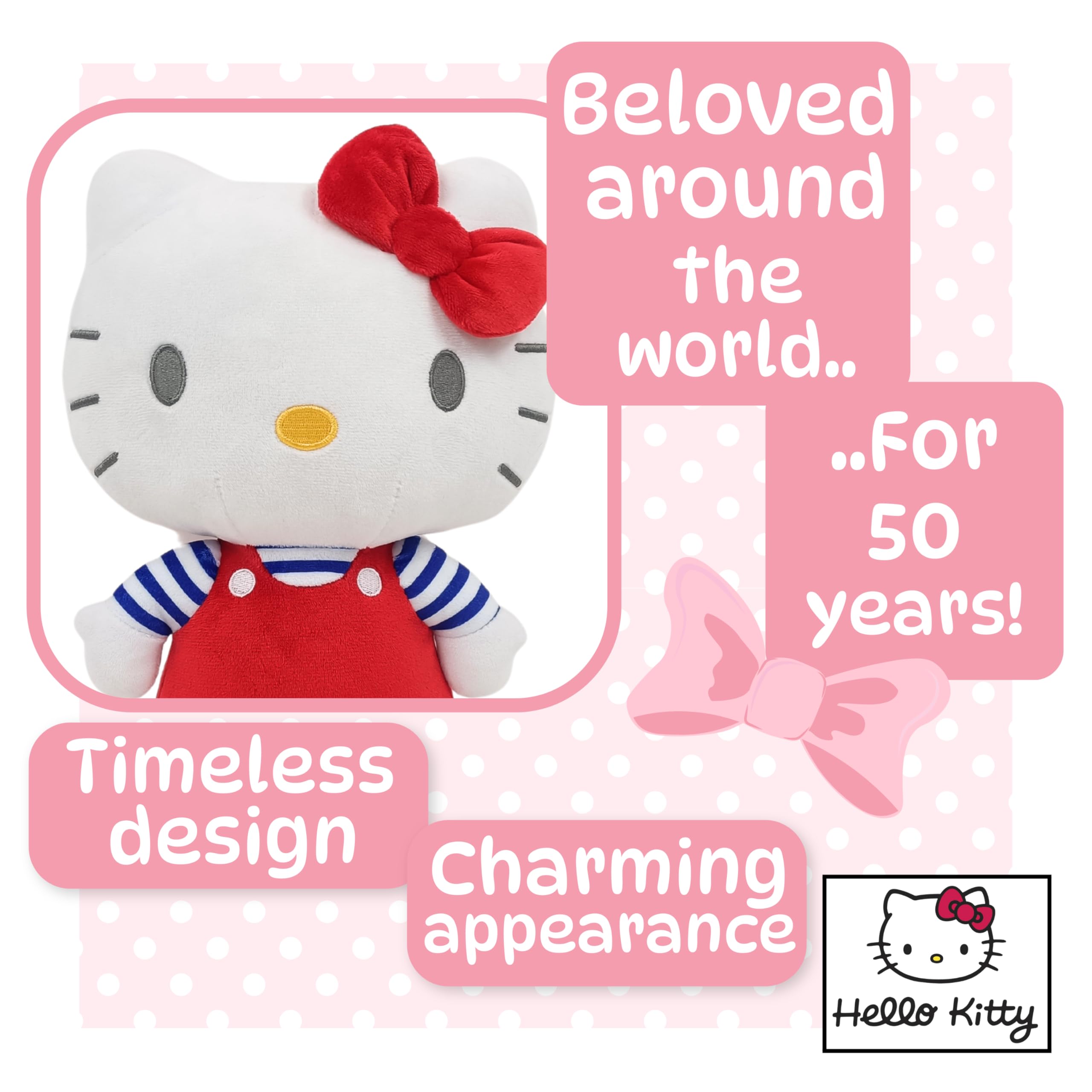 Hello Kitty Official Plush - 30 CM Large Standing Red 3