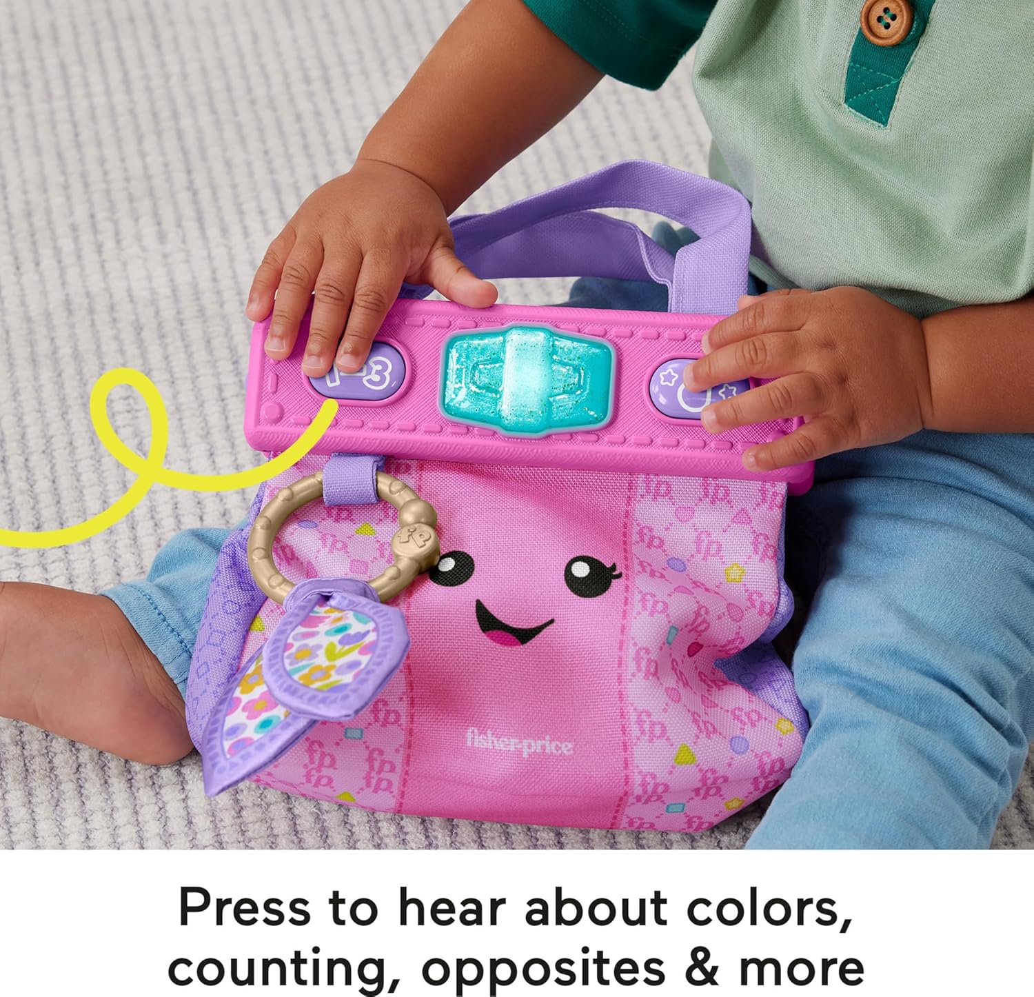 Fisher-Price Laugh & Learn Going Places Learning Purse - Interactive Educational Toy for Toddlers 6M+