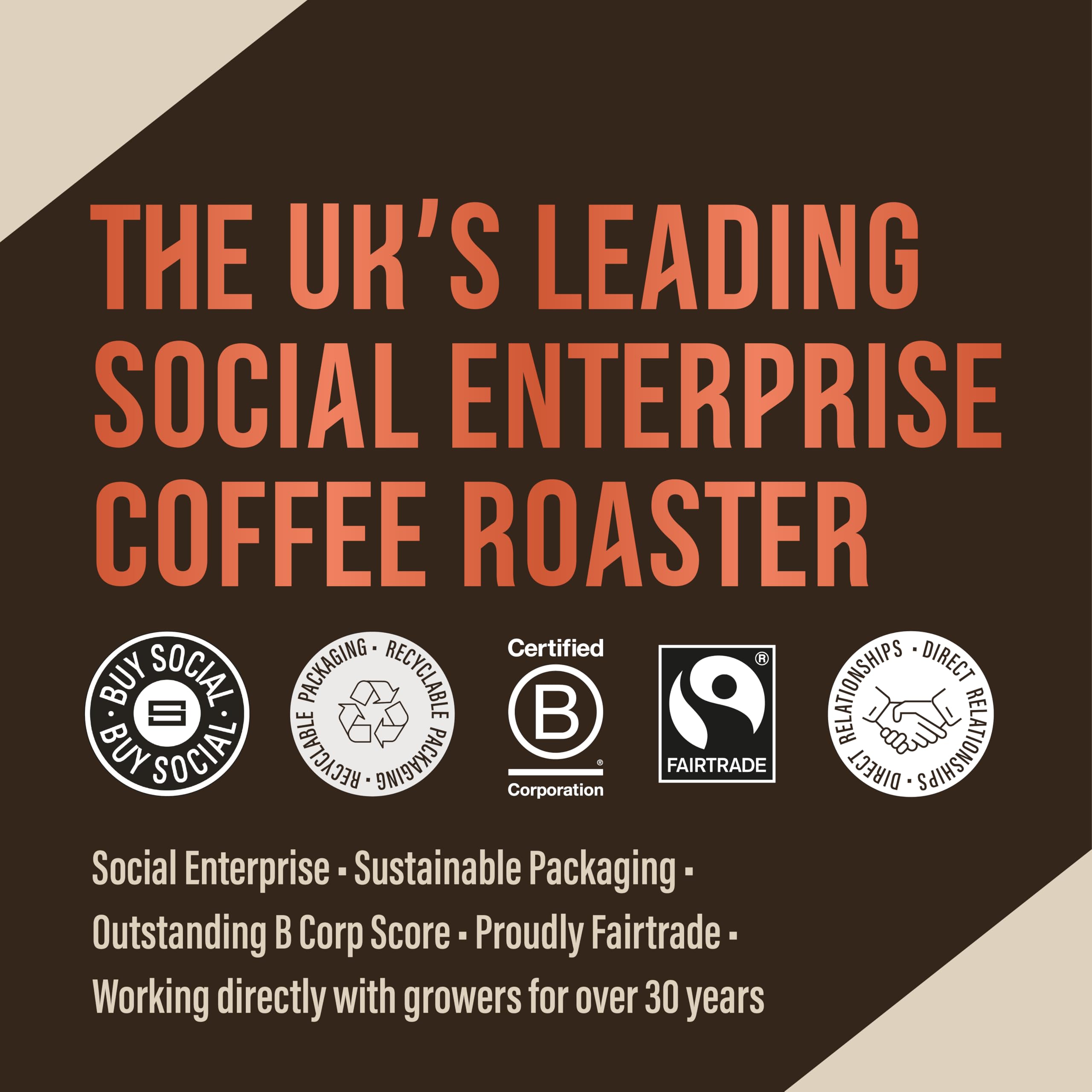 Cafédirect Machu Picchu Organic Whole Bean Coffee - Single Origin Fairtrade Arabica, 750g 5