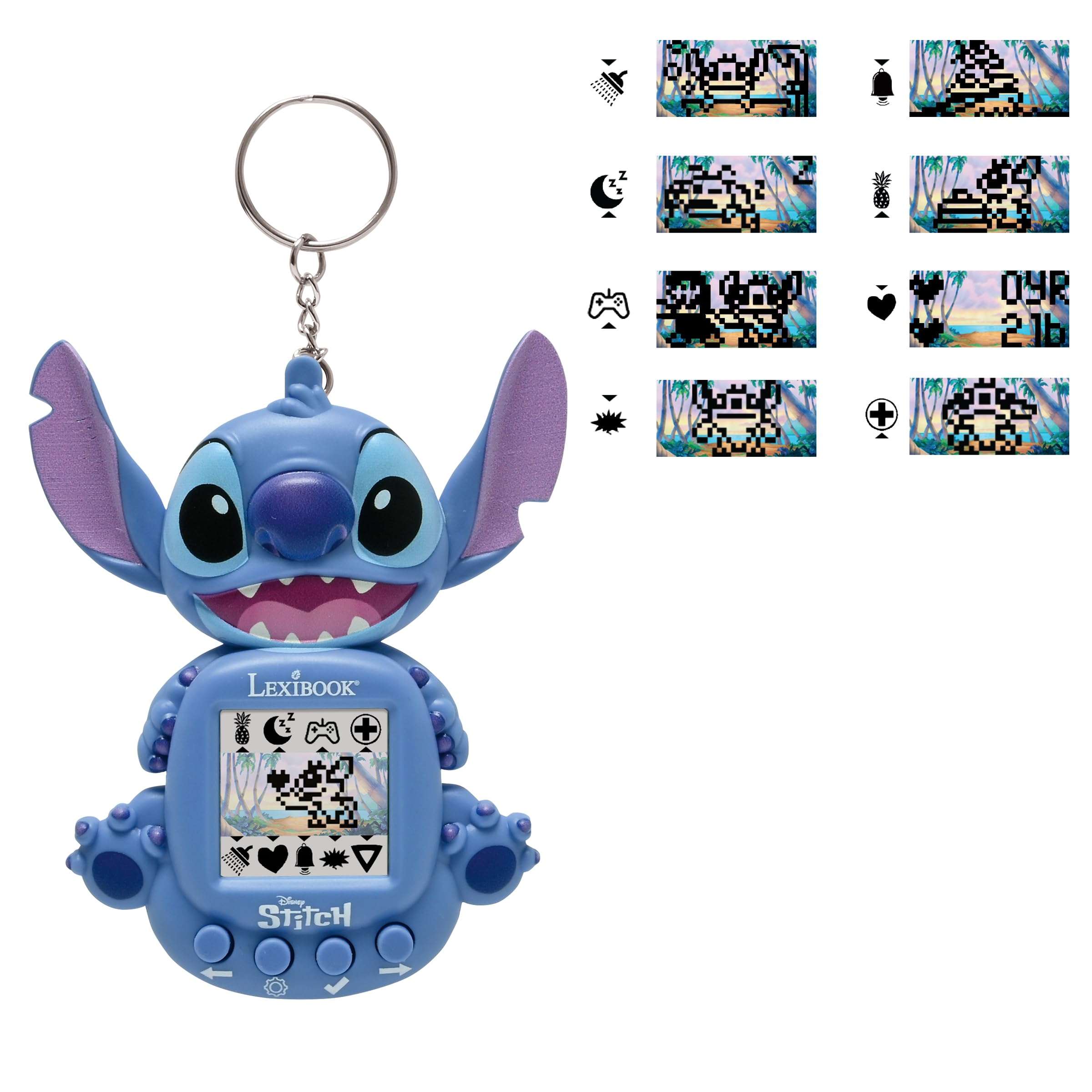 Lexibook Disney Stitch My Best-e Interactive Portable Game Console - Electronic Toy for Kids 5+ 4