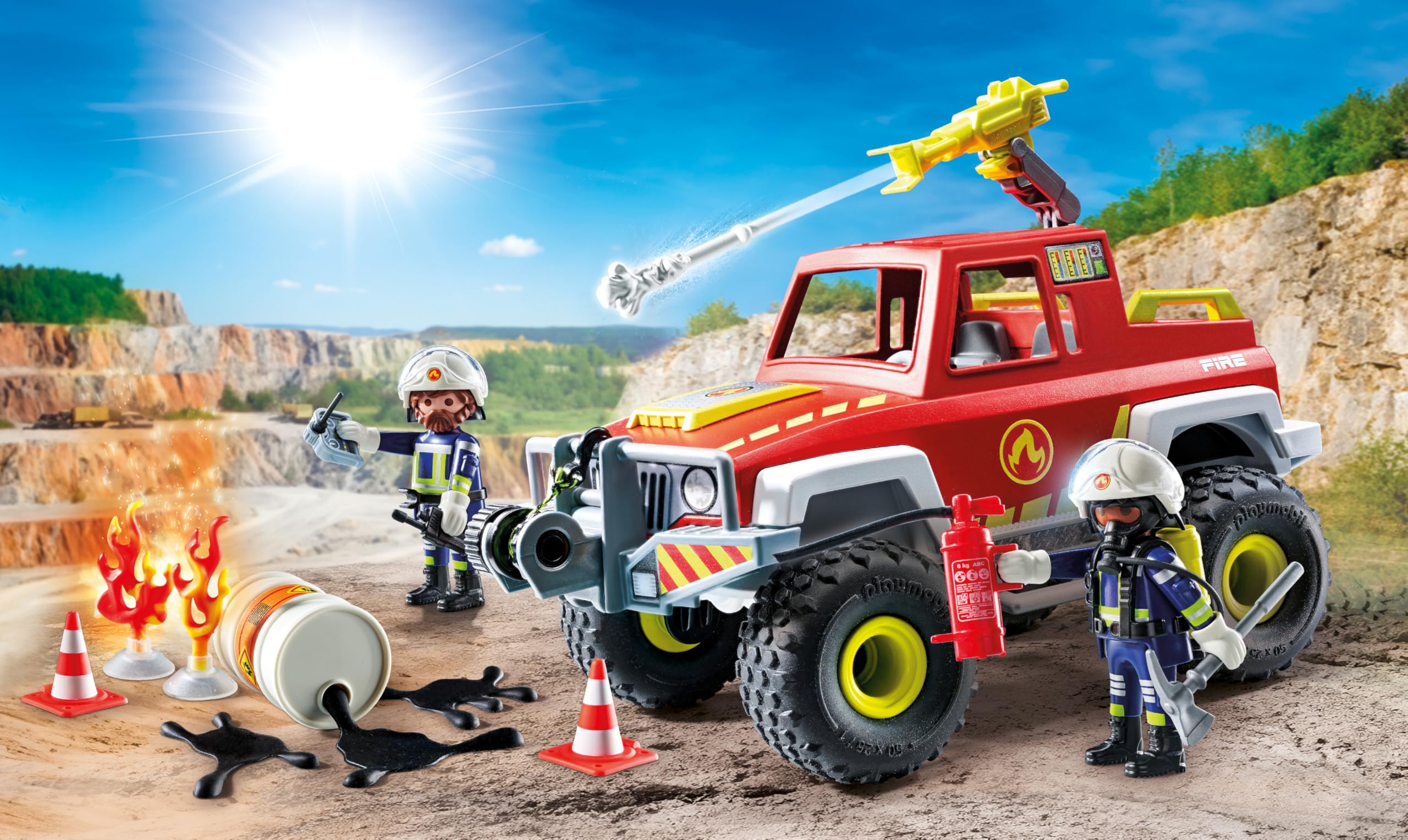 Playmobil Action Heroes Fire Truck - Vehicle Playset for Kids 4+ 3