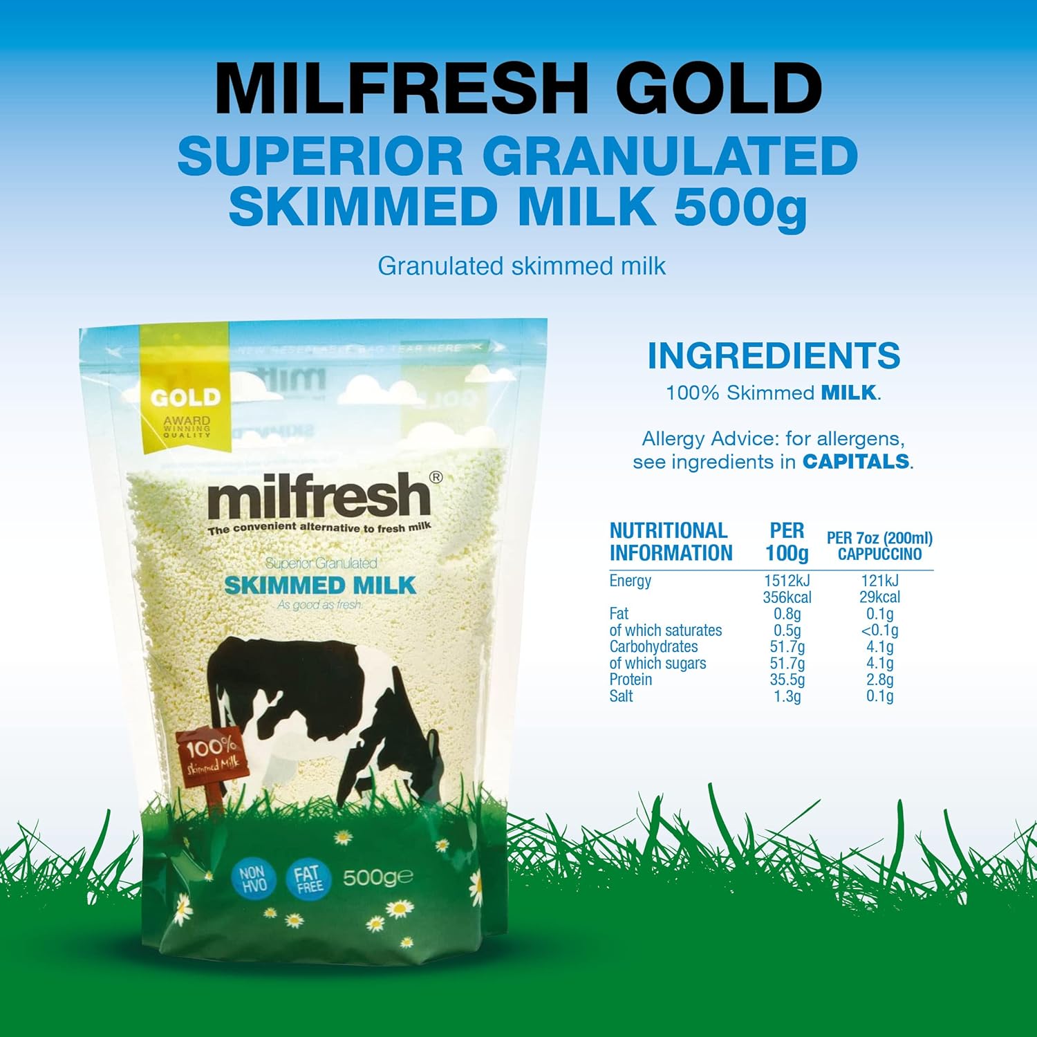 Milfresh Gold Superior Magermilchgranulat 500 g 7