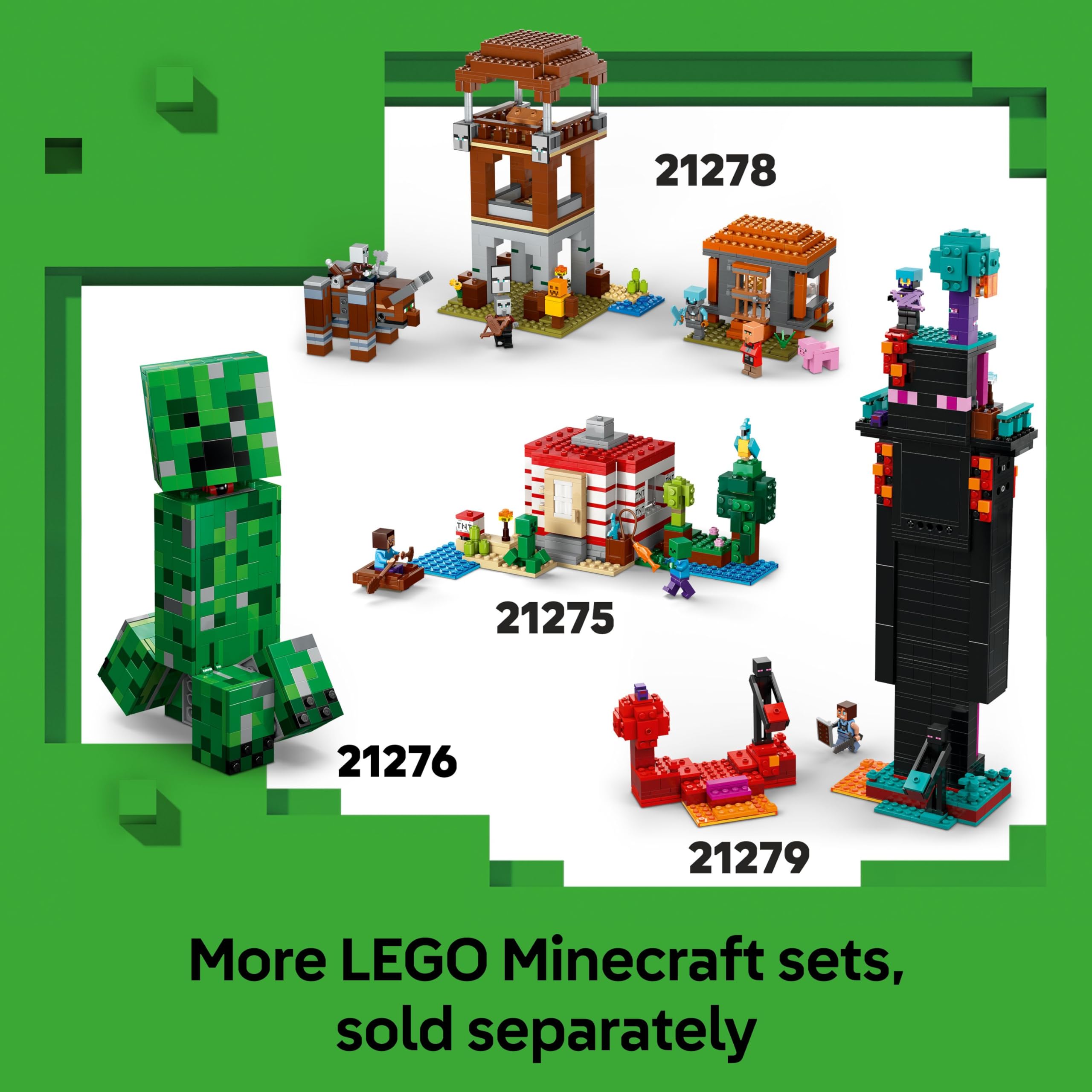 LEGO Minecraft The Pickaxe Mine - Building Set with Alex, Miner, Spider Jockey Figures 4