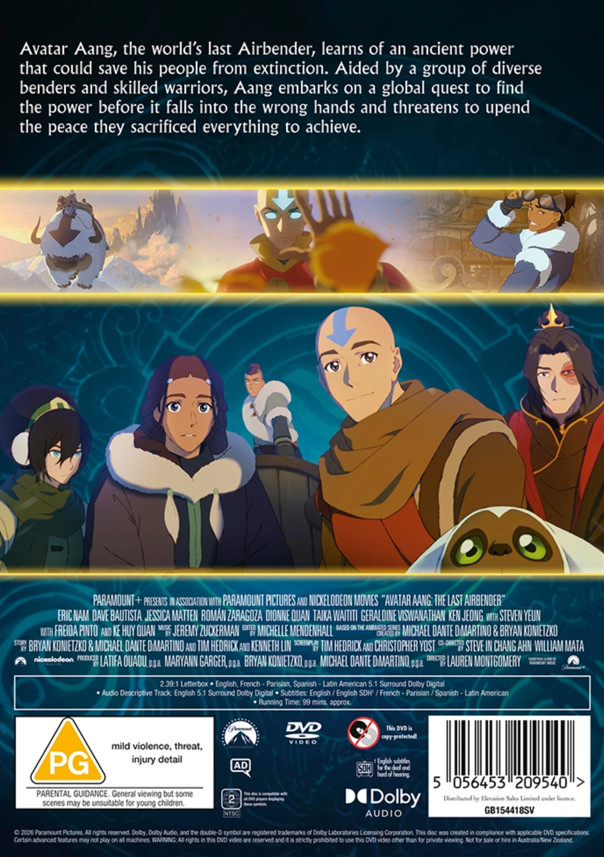 Avatar Aang: The Last Airbender [DVD]